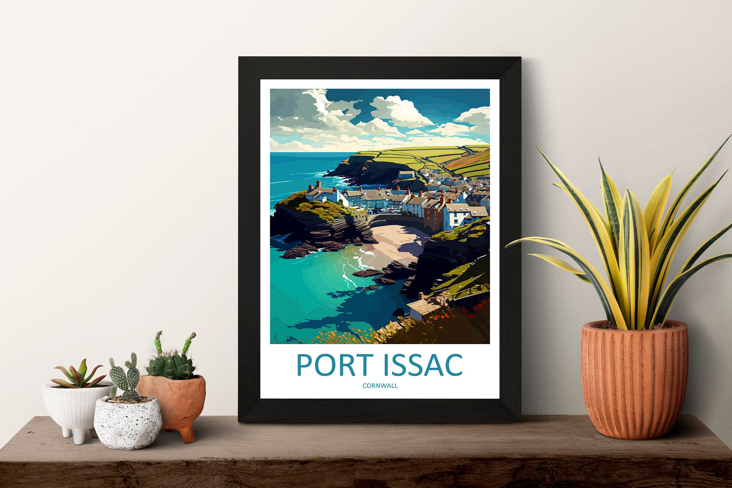 Port Issac Travel Print Wall Art Port Issac Wall Hanging Home Décor Port Issac Gift Art Lovers England Art Lover Gift Port Issac Art