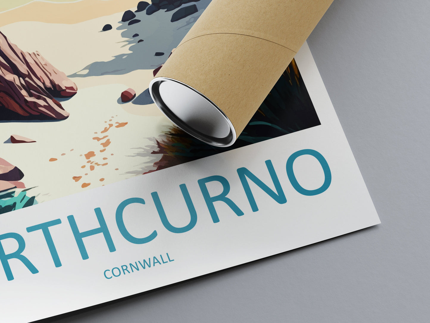 Porthcurno Travel Print Wall Art Porthcurno Wall Hanging Home Décor Porthcurno Gift Art Lovers England Art Lover Gift Porthcurno