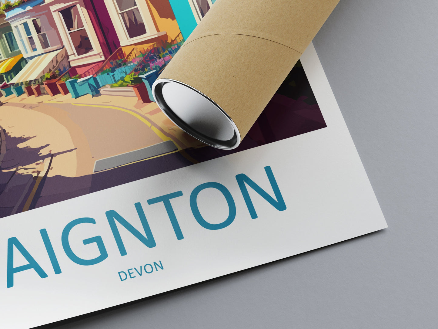 Paignton Travel Print Wall Art Paignton Wall Hanging Home Décor Paignton Gift Art Lovers England Art Lover Gift Paignton Art Poster