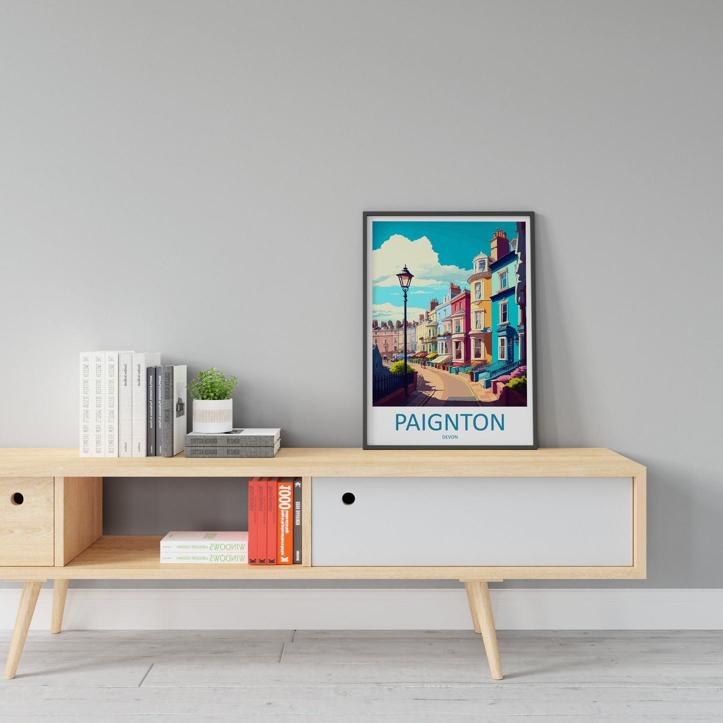Paignton Travel Print Wall Art Paignton Wall Hanging Home Décor Paignton Gift Art Lovers England Art Lover Gift Paignton Art Poster