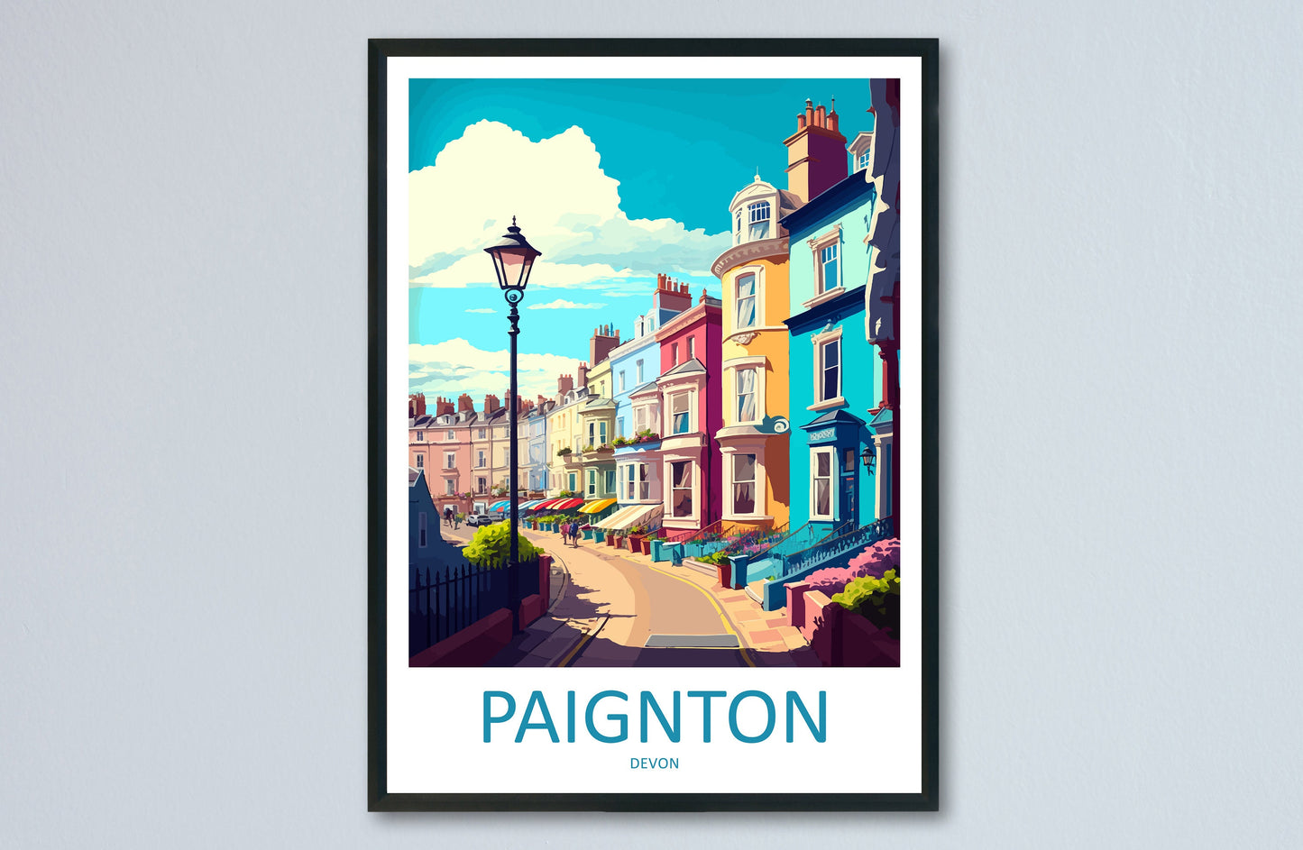 Paignton Travel Print Wall Art Paignton Wall Hanging Home Décor Paignton Gift Art Lovers England Art Lover Gift Paignton Art Poster