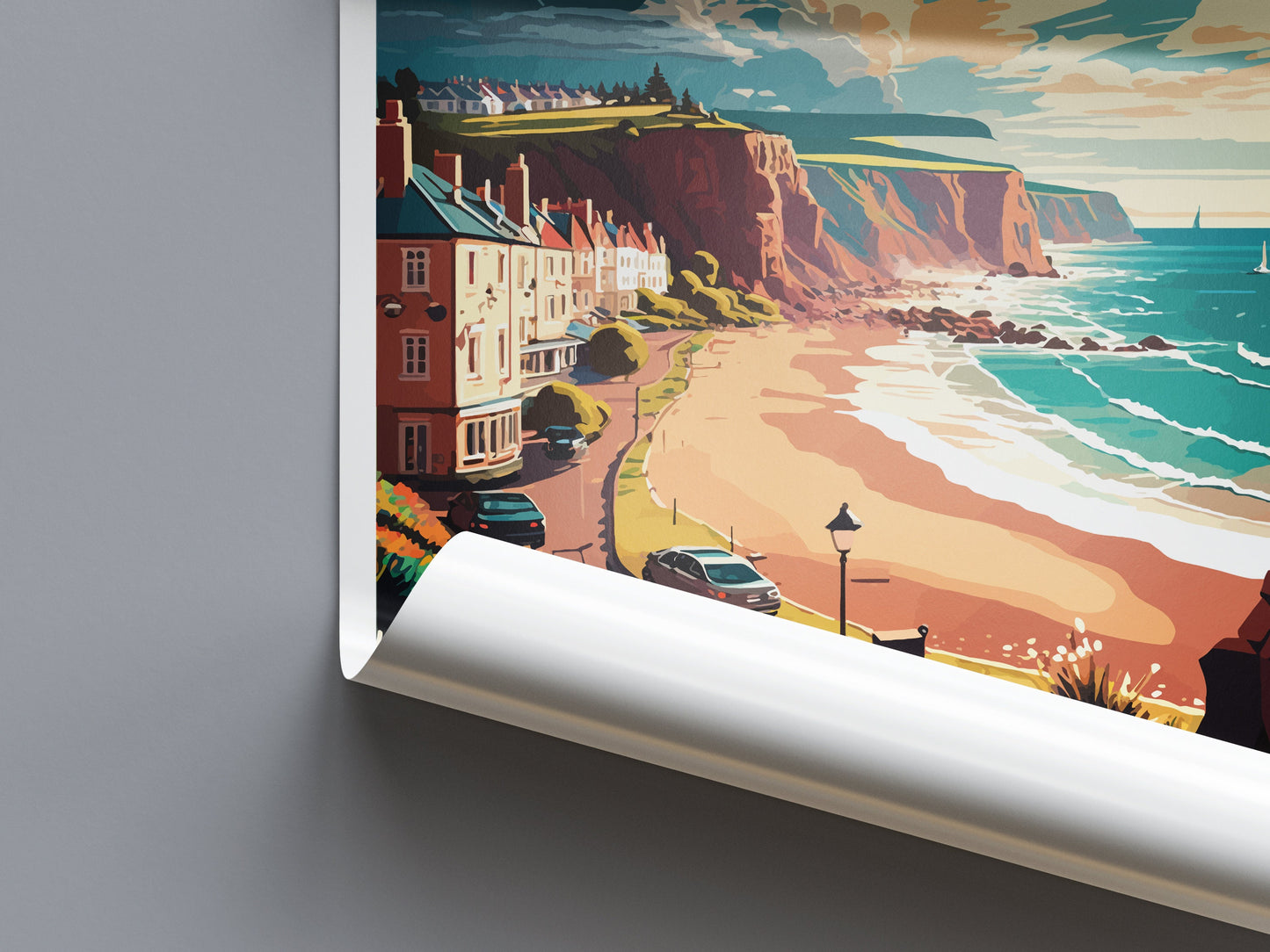Sidmouth Travel Print Wall Art Sidmouth Wall Hanging Home Décor Sidmouth Gift Art Lovers England Art Lover Gift Sidmouth Art Poster