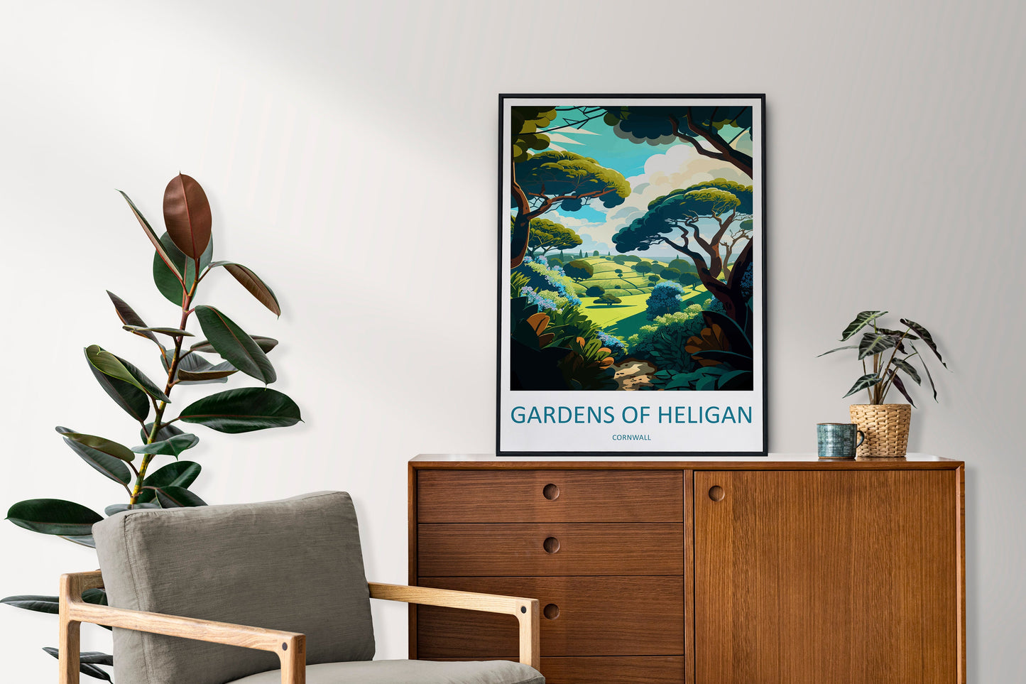 Gardens Of Heligan Travel Print Wall Art Gardens Of Heligan Wall Hanging Home Décor Gardens Of Heligan Gift Art Lovers England Art Lover