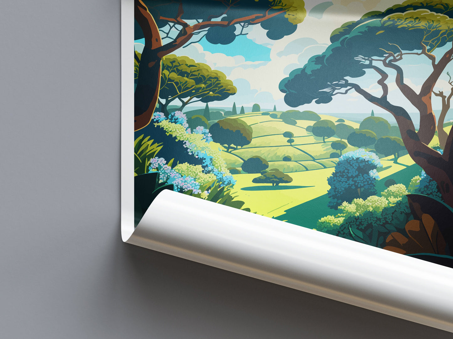 Gardens Of Heligan Travel Print Wall Art Gardens Of Heligan Wall Hanging Home Décor Gardens Of Heligan Gift Art Lovers England Art Lover