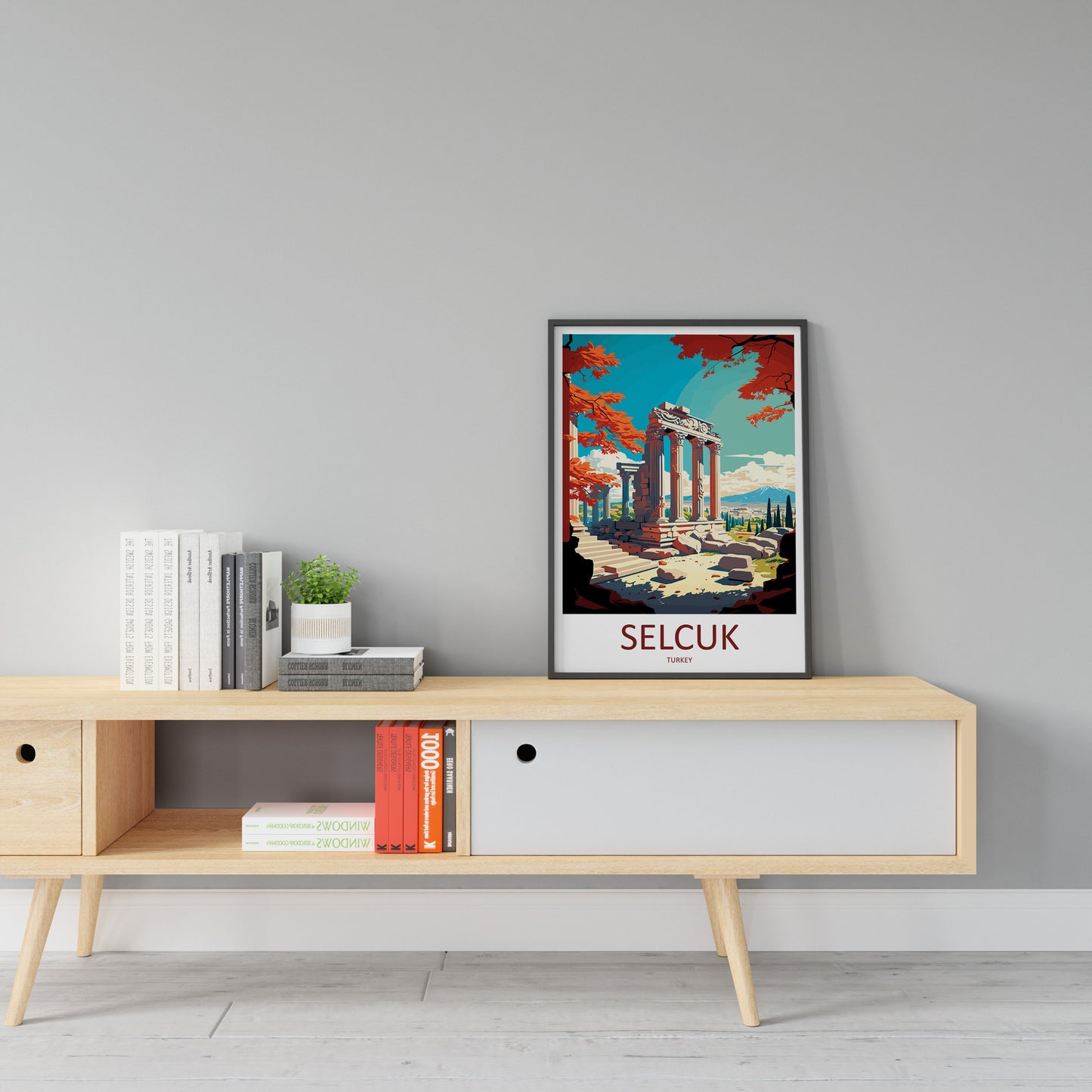 Selcuk Travel Print Wall Art Selcuk Wall Hanging Home Décor Selcuk Gift Art Lovers Turkey Art Lover Gift Selcuk City Turkey Travel