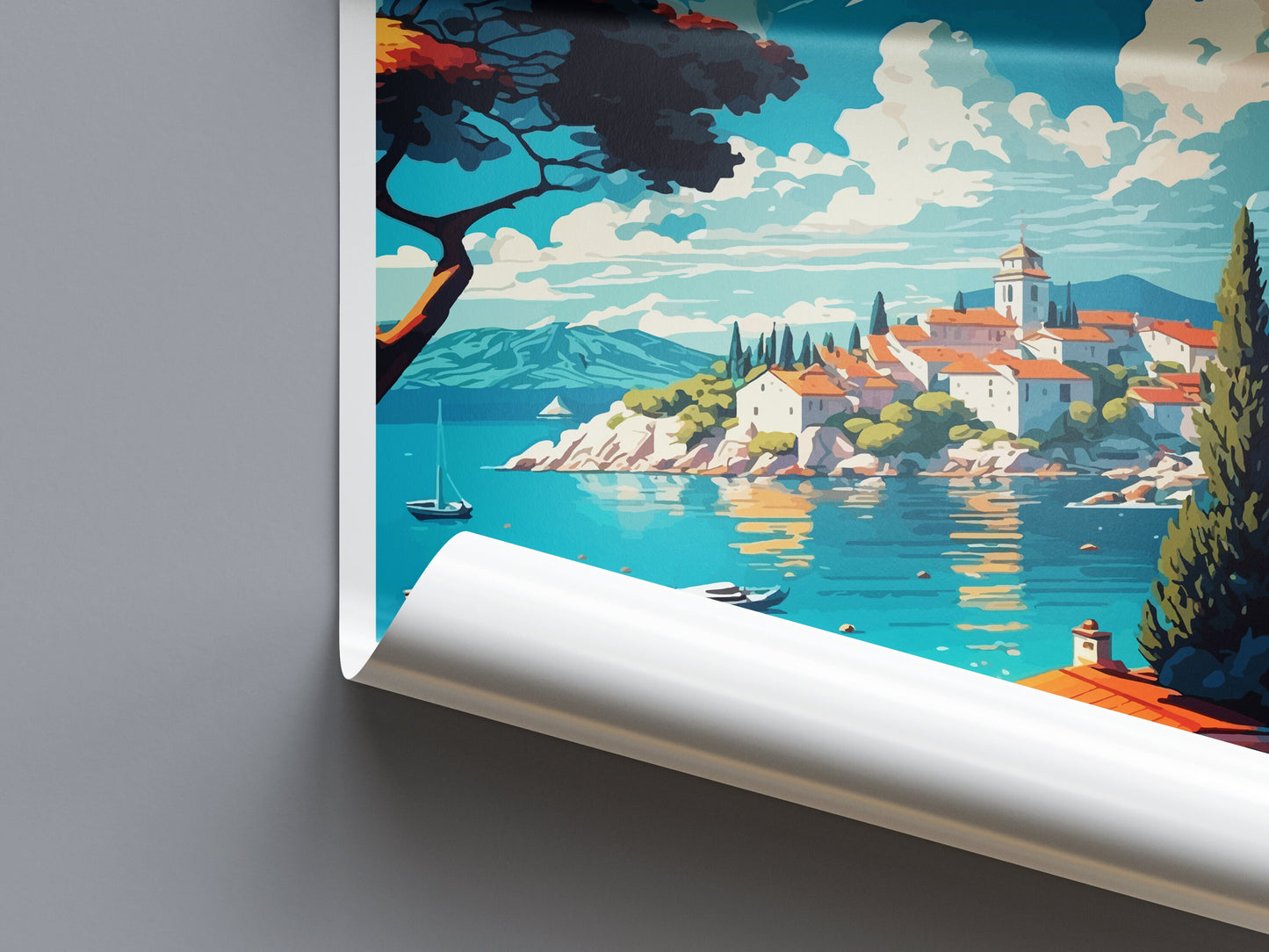 Nin Travel Print Wall Art Nin Wall Hanging Home Décor Nin Gift Art Lovers Croatia Art Lover Gift Nin Travel Poster Wall Art Coastal Artwork