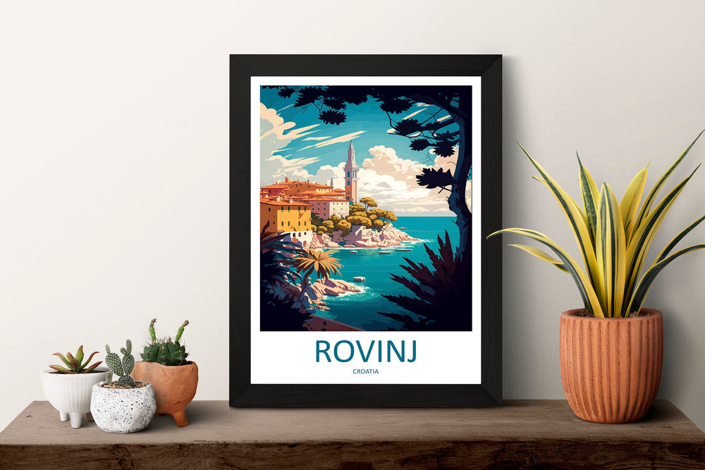 Rovinj Travel Print Wall Art Rovinj Wall Hanging Home Décor Rovinj Gift Art Lovers Croatia Art Lover Gift Rovinj Travel Poster Wall Art