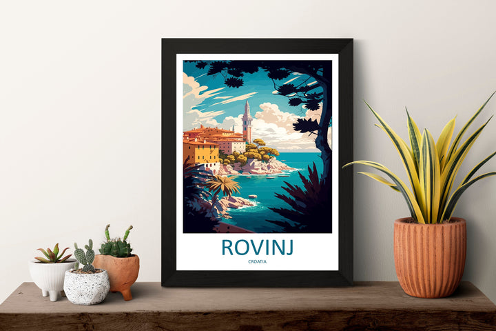 Rovinj Travel Print Wall Art Rovinj Wall Hanging Home Décor Rovinj Gift Art Lovers Croatia Art Lover Gift Rovinj Travel Poster Wall Art