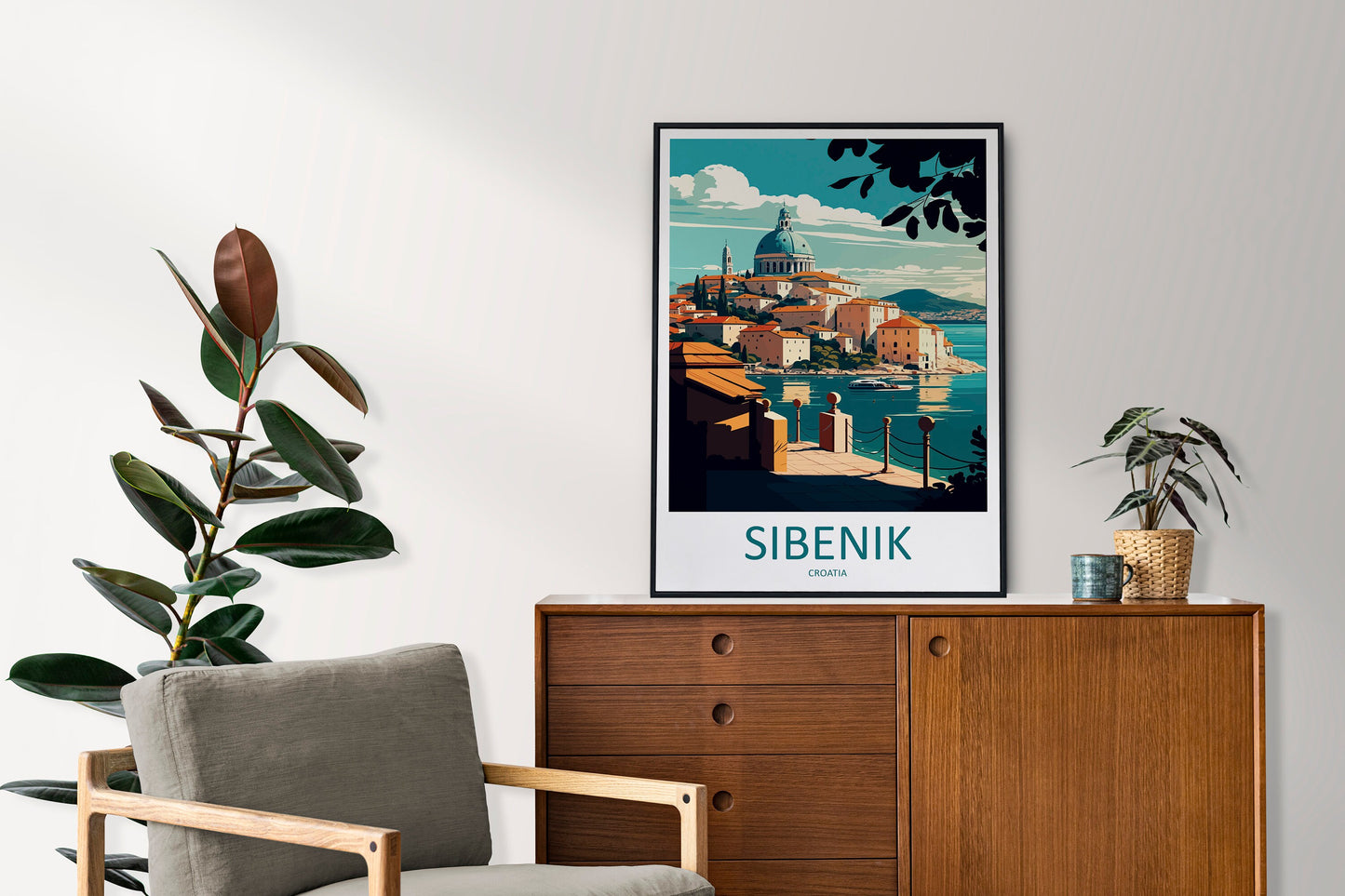 Sibenik Travel Print Wall Art Sibenik Wall Hanging Home Décor Sibenik Gift Art Lovers Croatia Art Lover Gift Sibenik Travel Poster Wall Art