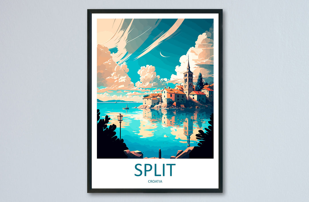 Split Travel Print Wall Art Split Wall Hanging Home Décor Split Gift Art Lovers Croatia Art Lover Gift Split Travel Poster Wall Art