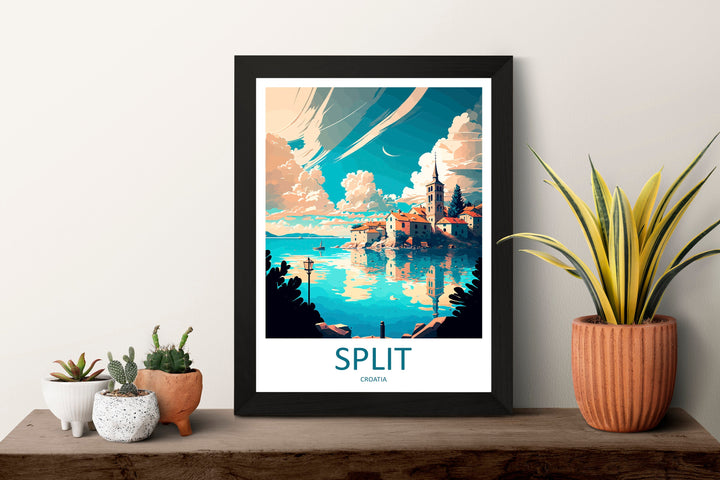 Split Travel Print Wall Art Split Wall Hanging Home Décor Split Gift Art Lovers Croatia Art Lover Gift Split Travel Poster Wall Art