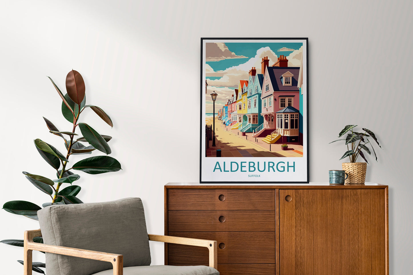 Aldeburgh Travel Print Wall Art Aldeburgh Wall Hanging Home Décor Aldeburgh Gift Art Lovers England Art Lover Gift Aldeburgh Art