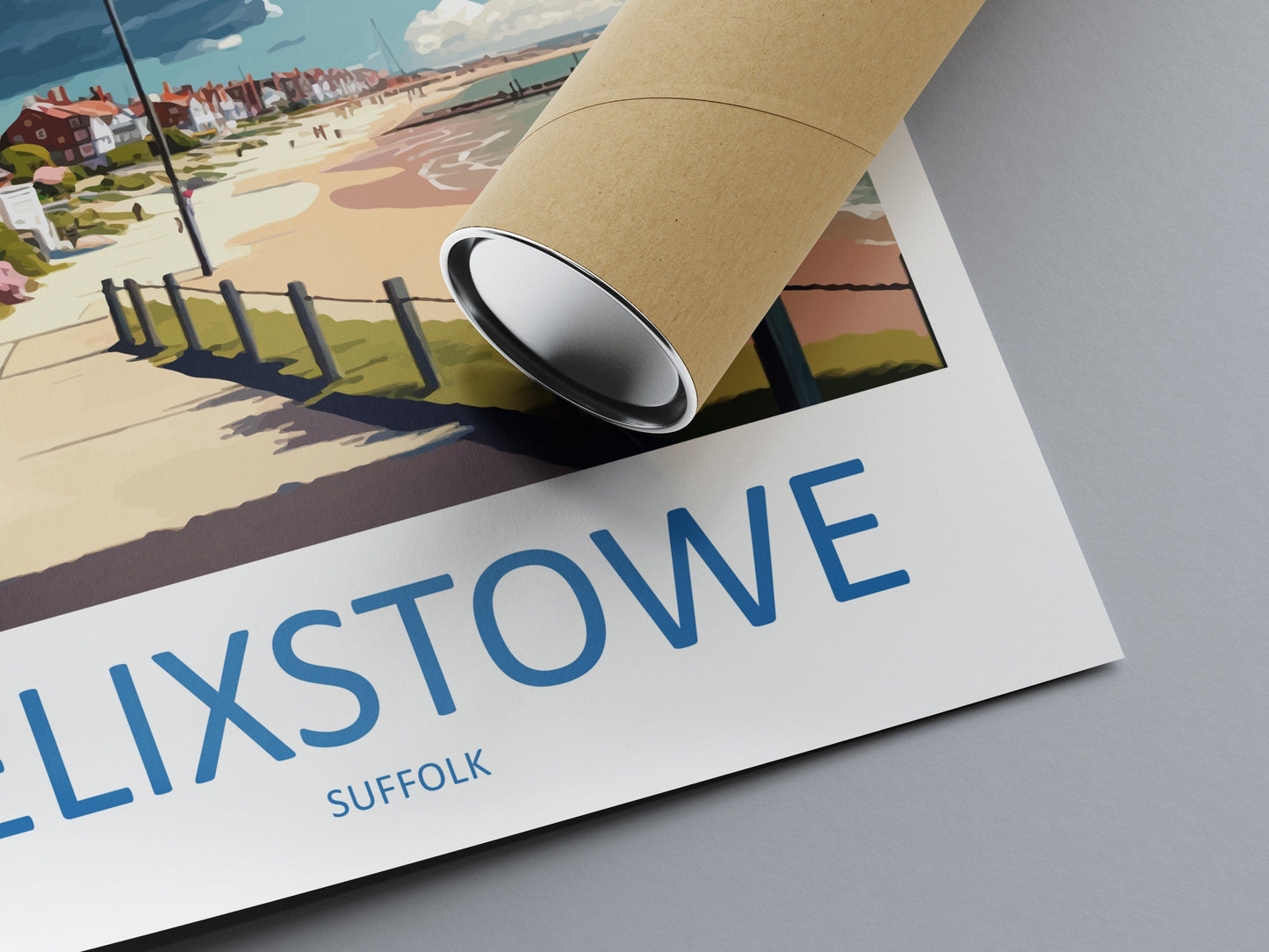 Felixstowe Travel Print Wall Art Felixstowe Wall Hanging Home Décor Felixstowe Gift Art Lovers England Art Lover Gift Felixstowe Art