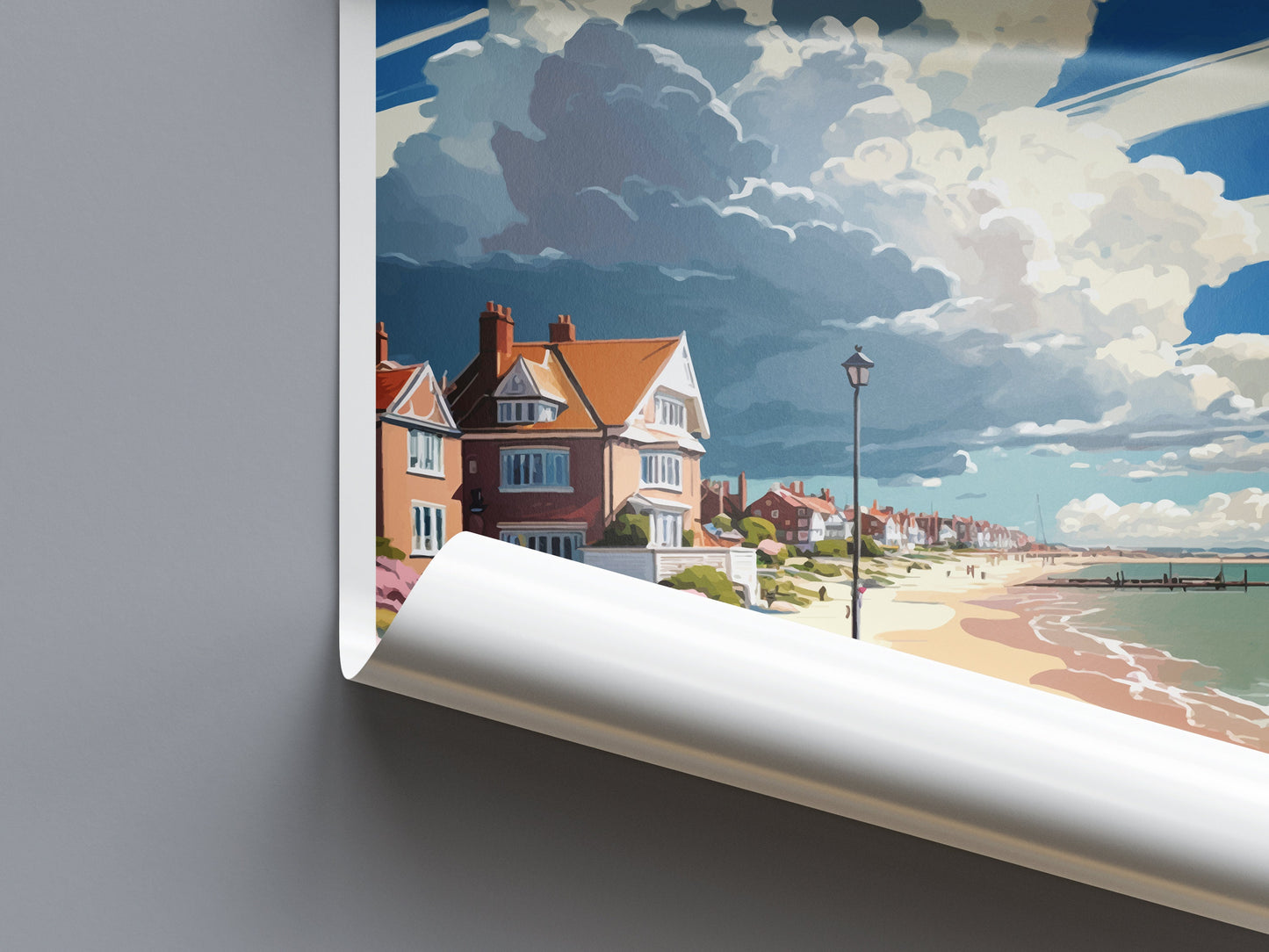 Felixstowe Travel Print Wall Art Felixstowe Wall Hanging Home Décor Felixstowe Gift Art Lovers England Art Lover Gift Felixstowe Art