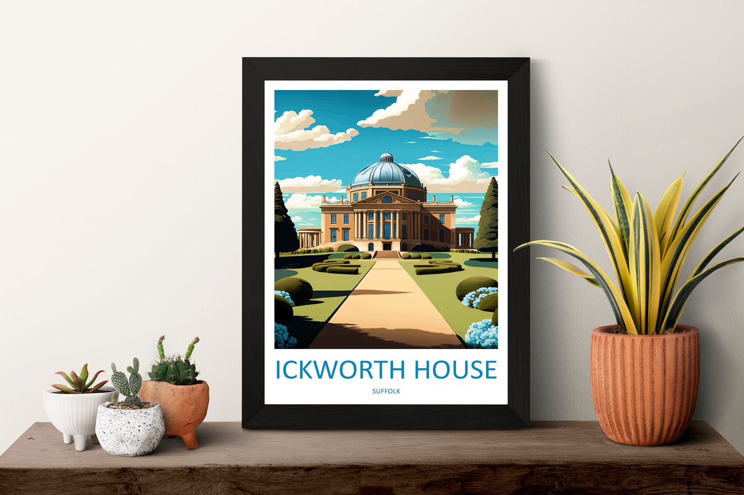 Ickworth House Travel Print Wall Art Ickworth House Wall Hanging Home Décor Ickworth House Gift Art Lovers England Art Lover Gift