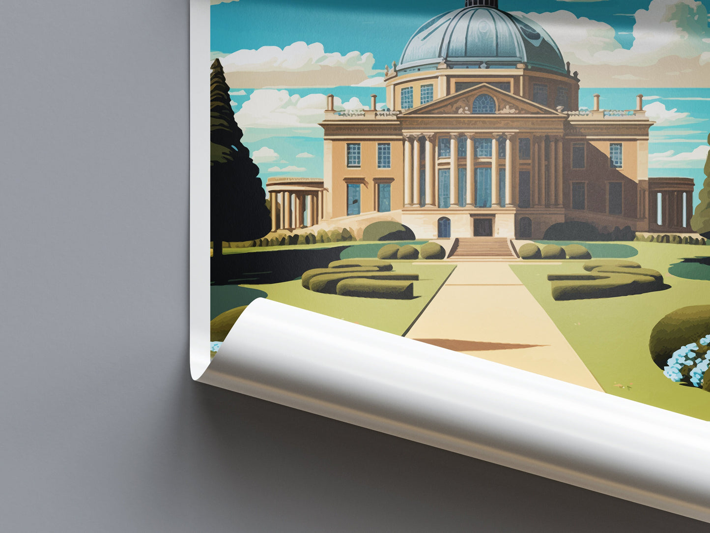 Ickworth House Travel Print Wall Art Ickworth House Wall Hanging Home Décor Ickworth House Gift Art Lovers England Art Lover Gift