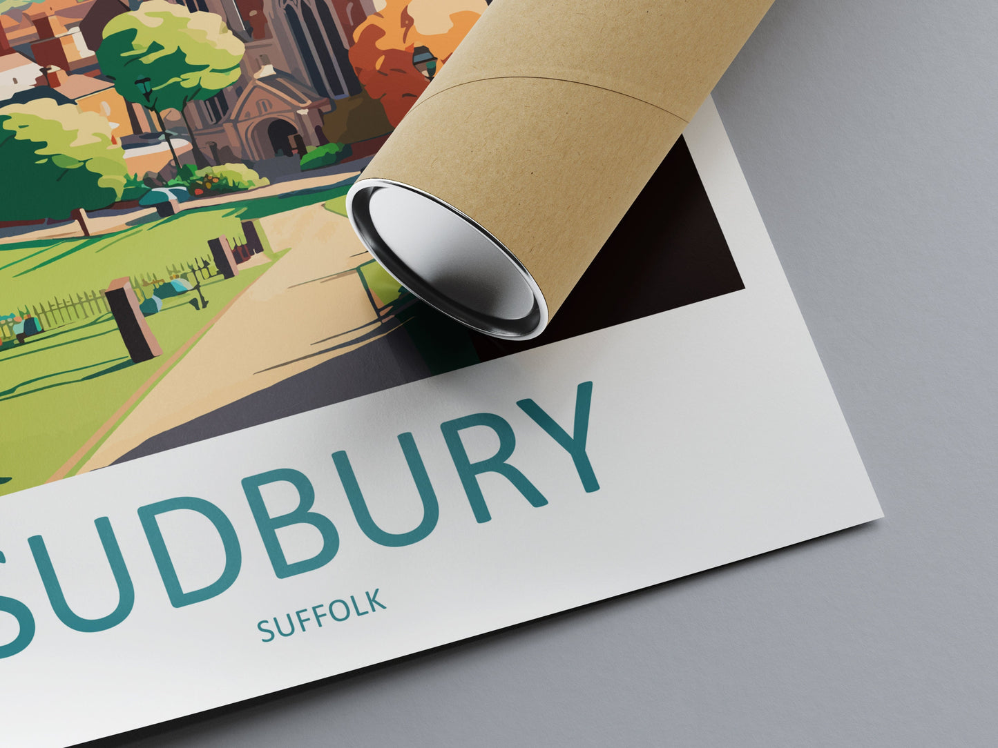Sudbury Travel Print Wall Art Sudbury Wall Hanging Home Décor Sudbury Gift Art Lovers England Art Lover Gift Sudbury Art