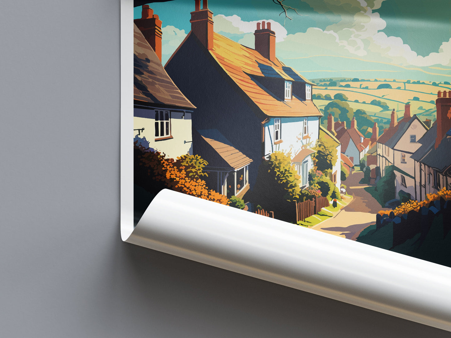 Dunster Travel Print Wall Art Dunster Wall Hanging Home Décor Dunster Gift Art Lovers England Art Lover Gift Dunster Art