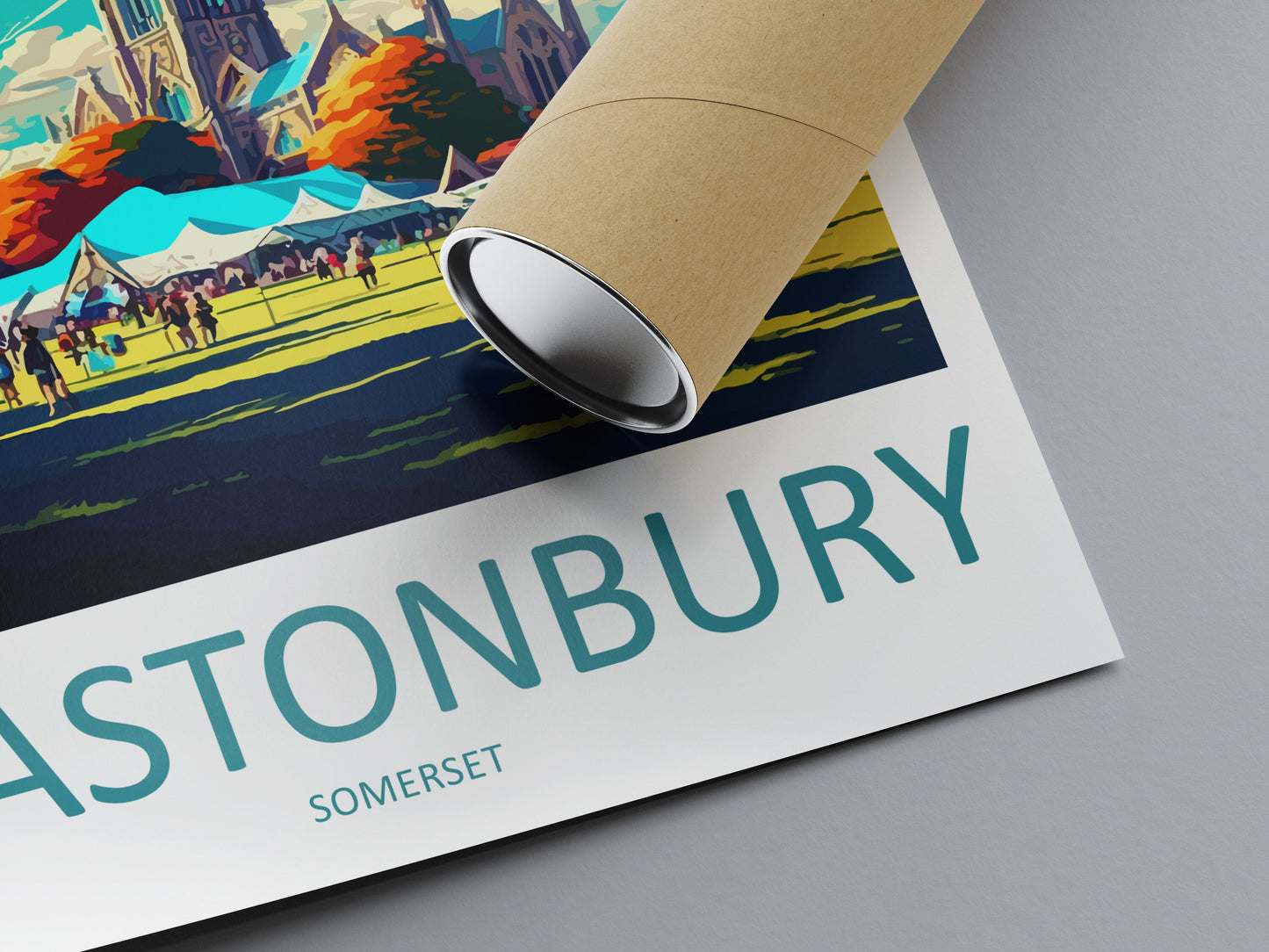 Glastonbury Travel Print Wall Art Glastonbury Wall Hanging Home Décor Glastonbury Gift Art Lovers England Art Lover Gift Glastonbury Decor