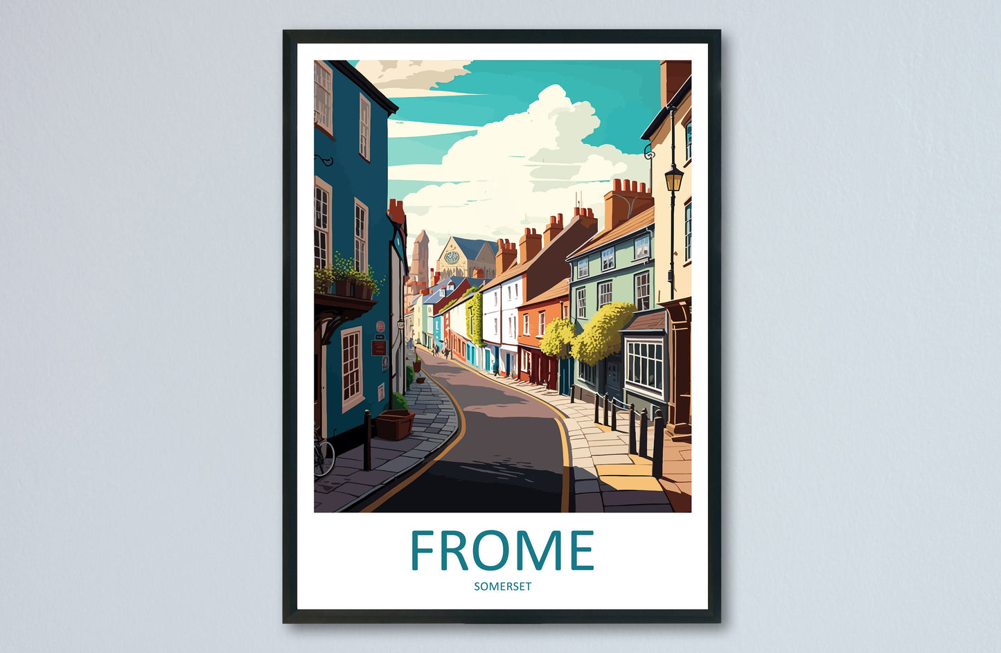 Frome Travel Print Wall Art Frome Wall Hanging Home Décor Frome Gift Art Lovers England Art Lover Gift Frome Art