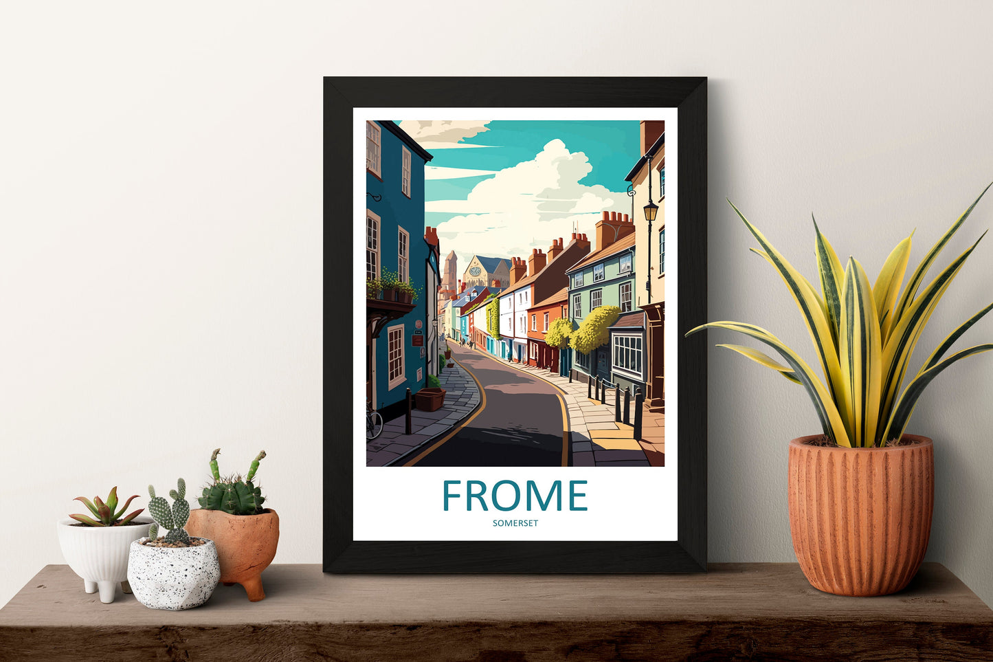 Frome Travel Print Wall Art Frome Wall Hanging Home Décor Frome Gift Art Lovers England Art Lover Gift Frome Art
