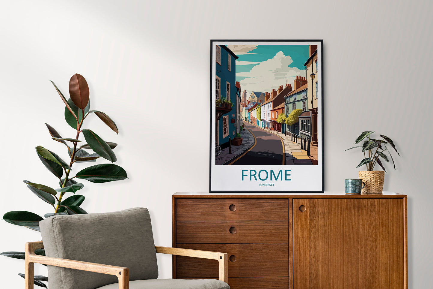 Frome Travel Print Wall Art Frome Wall Hanging Home Décor Frome Gift Art Lovers England Art Lover Gift Frome Art