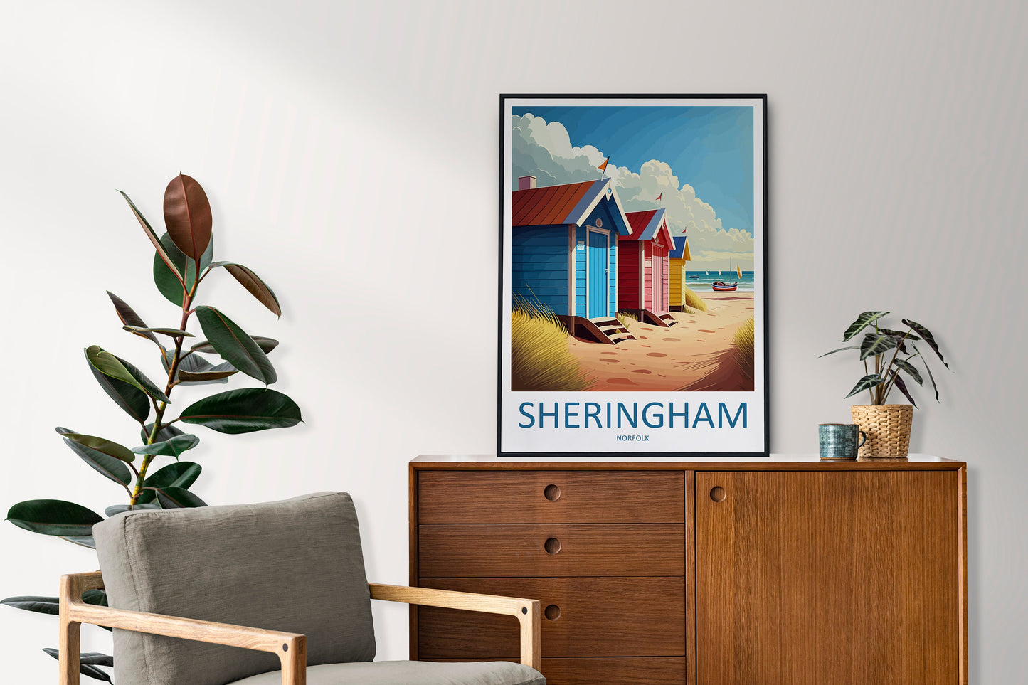 Sheringham Travel Print Wall Art Sheringham Wall Hanging Home Décor Sheringham Gift Art Lovers England Art Lover Gift Sheringham Art
