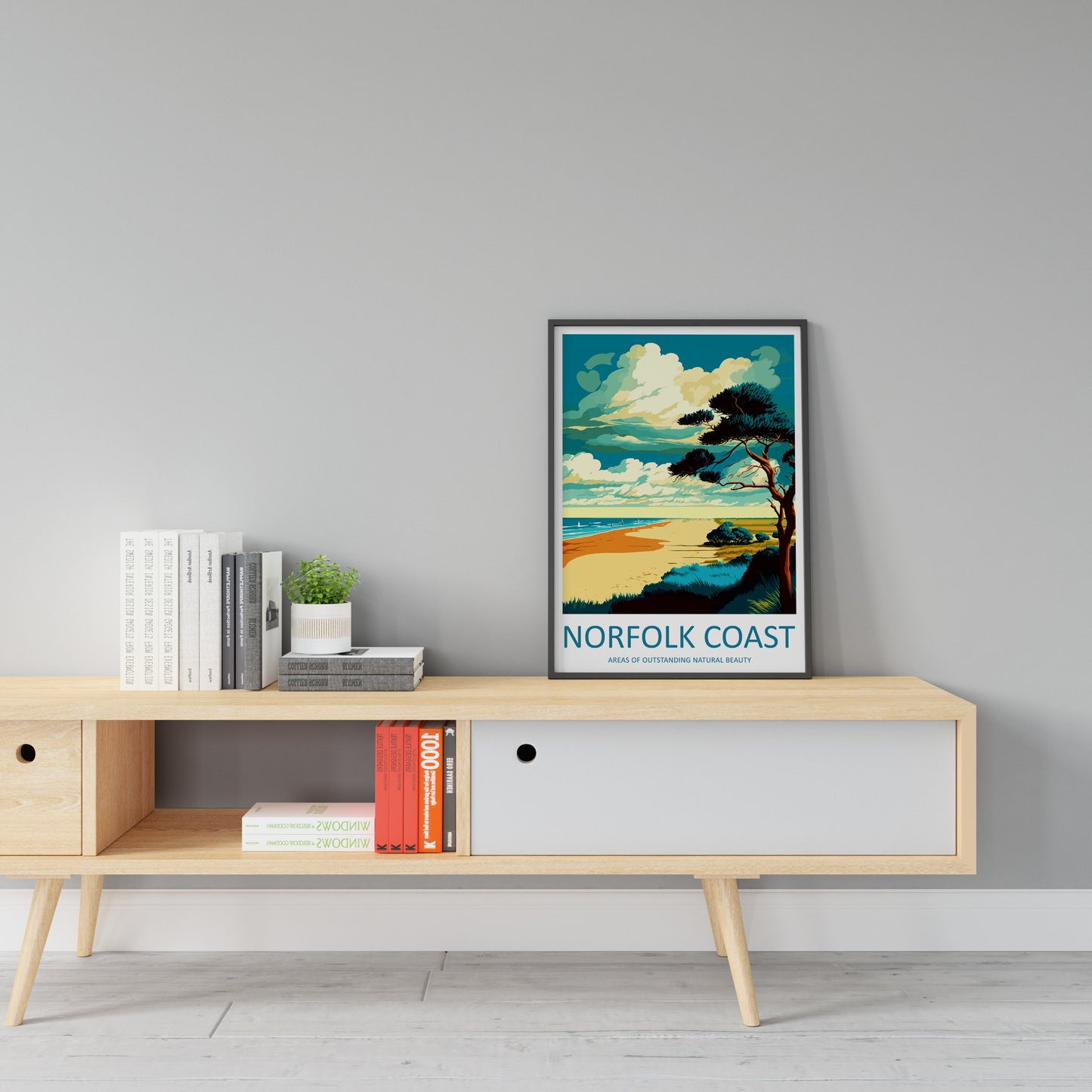 Norfolk Coast Travel Print Wall Art Norfolk Coast Wall Hanging Home Decor Norfolk Coast Gift Art Lovers Wall Art ANOB Travel Art