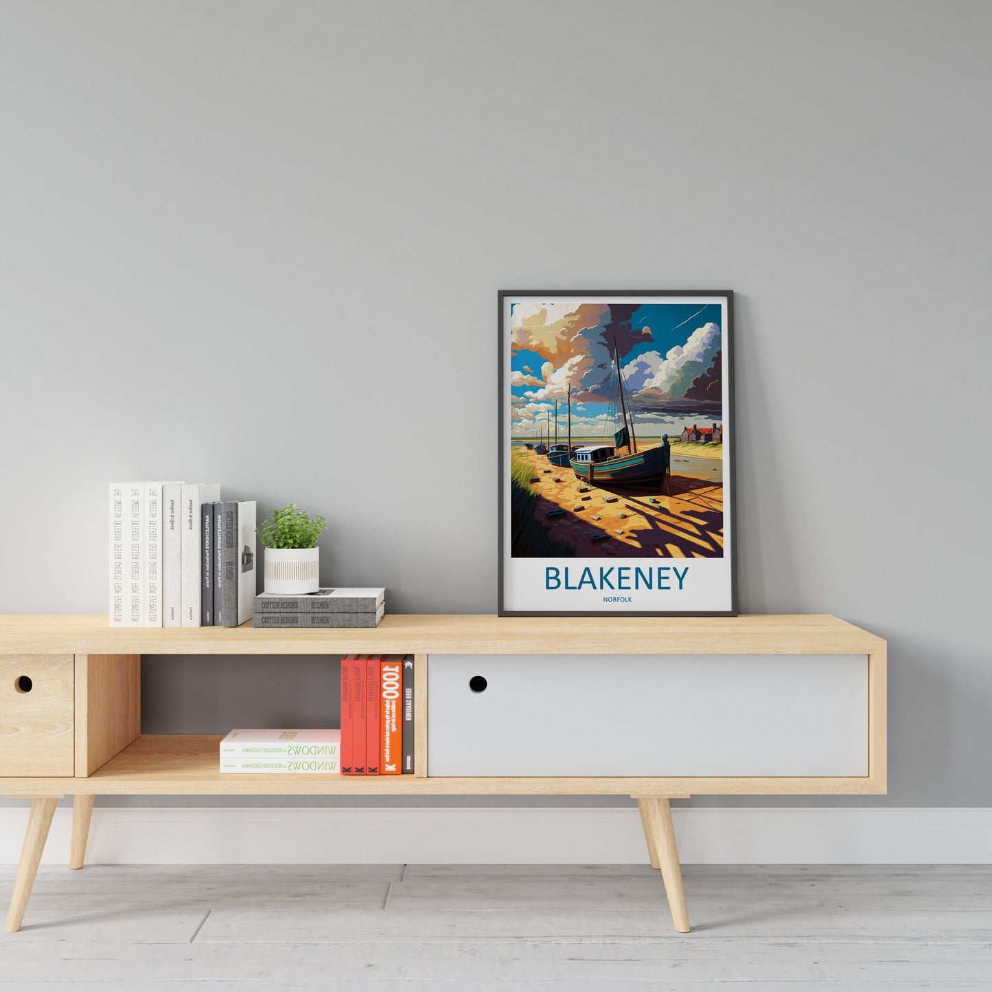 Blakeney Travel Print Wall Art Blakeney Wall Hanging Home Décor Blakeney Gift Art Lovers England Art Lover Gift Blakeney Art