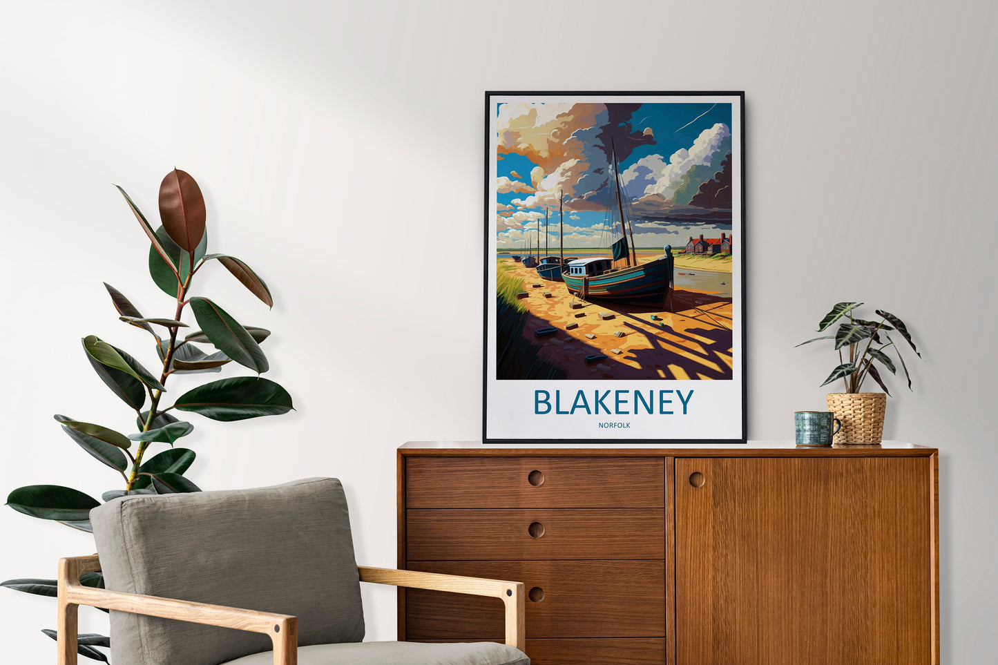 Blakeney Travel Print Wall Art Blakeney Wall Hanging Home Décor Blakeney Gift Art Lovers England Art Lover Gift Blakeney Art
