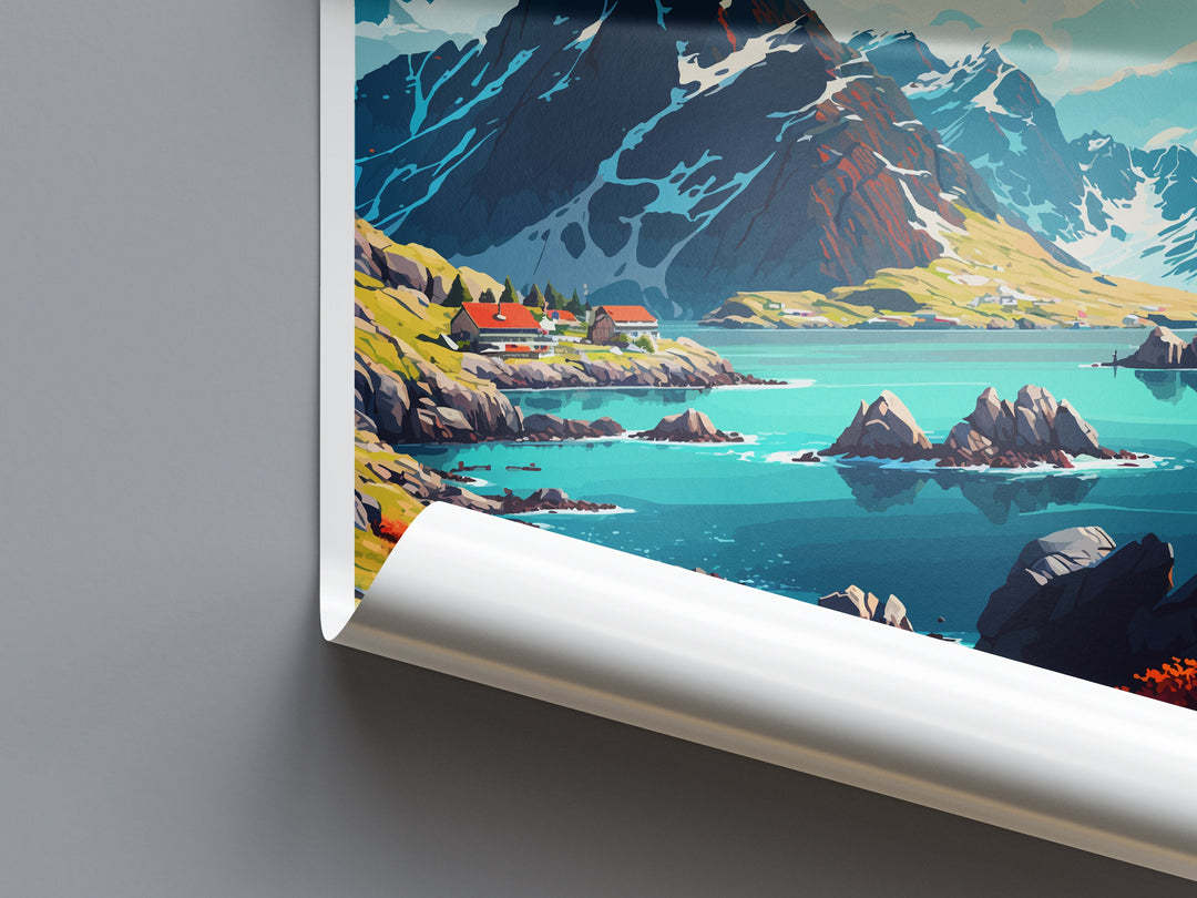Lofoten Islands Travel Print Lofoten Home Décor Lofoten Islands Art Print Norwegian Wall Print For Lofoten Gift Wall Hanging Lofoten Artwork