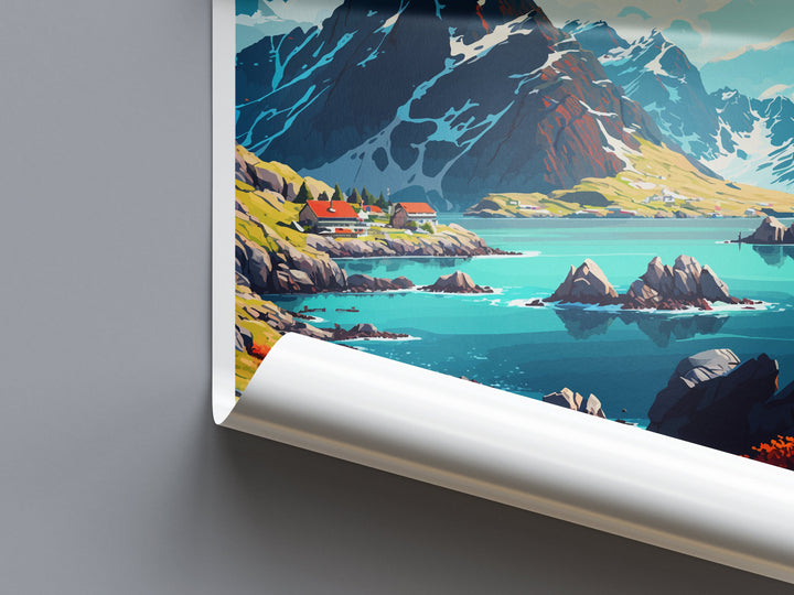 Lofoten Islands Travel Print Lofoten Home Décor Lofoten Islands Art Print Norwegian Wall Print For Lofoten Gift Wall Hanging Lofoten Artwork