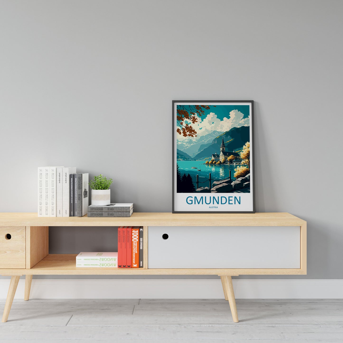 Gmunden Travel Print Wall Art Gmunden Wall Hanging Home Décor Gmunden Gift Art Lovers Austria Art Lover Gift Gmunden Travel Poster