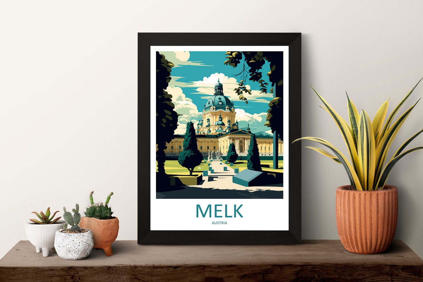 Melk Travel Print Wall Art Melk Wall Hanging Home Décor Melk Gift Art Lovers Austria Art Lover Gift Melk Travel Poster Melk Wall Poster