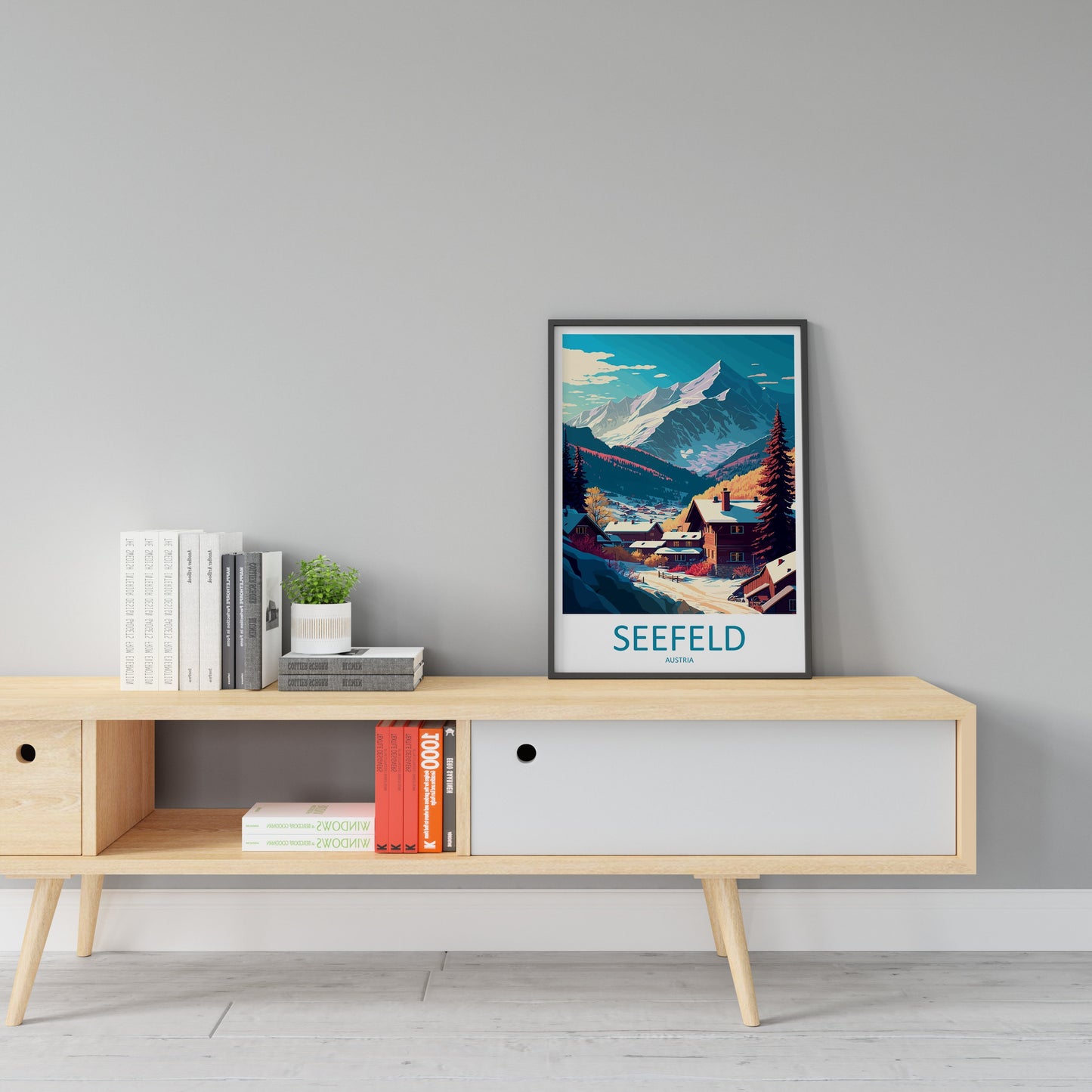 Seefeld Travel Print Wall Art Seefeld Wall Hanging Home Décor Seefeld Gift Art Lovers Austria Art Lover Gift Seefeld Travel Poster