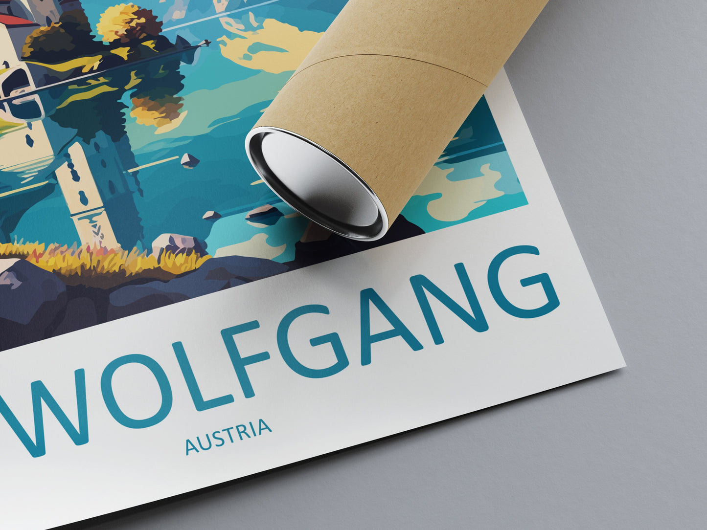 St. Wolfgang Travel Print Wall Art St. Wolfgang Wall Hanging Home Décor St. Wolfgang Gift Art Lovers Austria Art Lover Gift St. Wolfgang