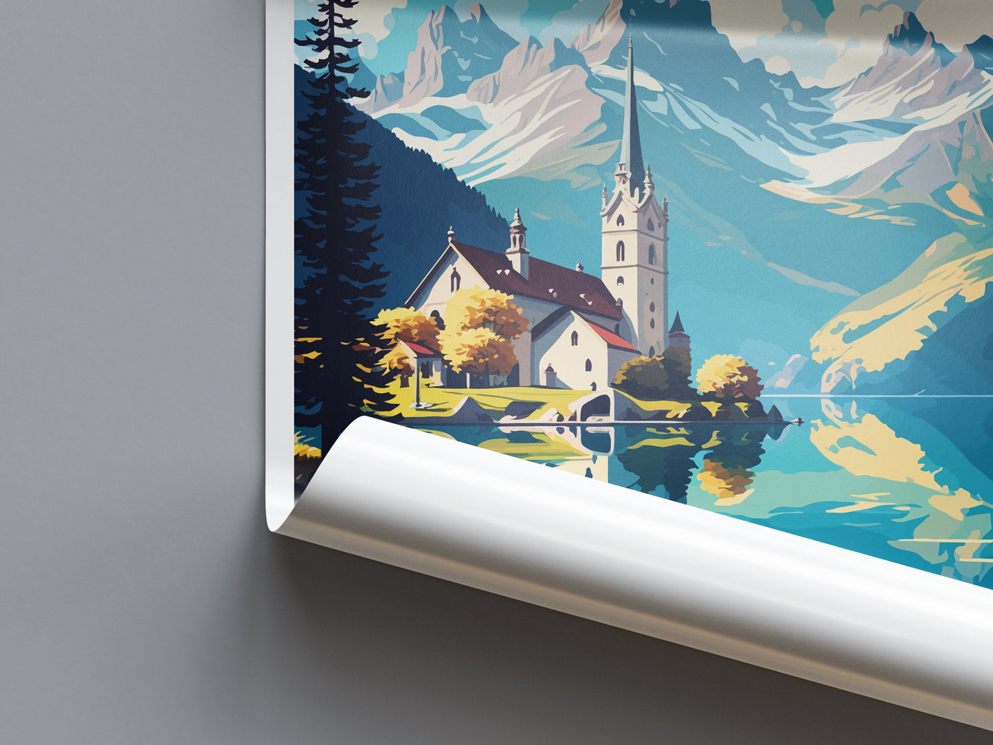 St. Wolfgang Travel Print Wall Art St. Wolfgang Wall Hanging Home Décor St. Wolfgang Gift Art Lovers Austria Art Lover Gift St. Wolfgang