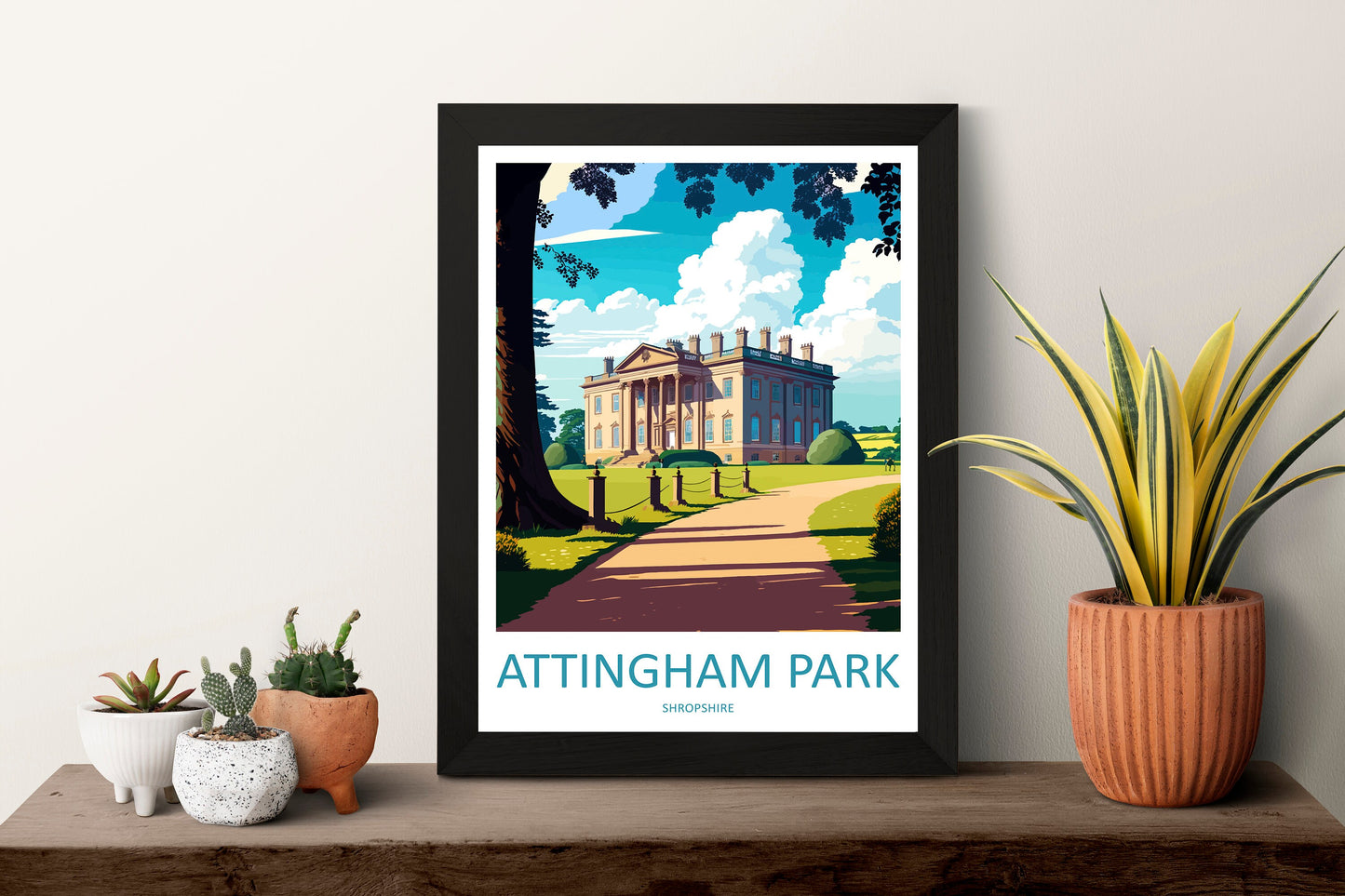 Attingham Park Travel Print Wall Art Attingham Park Wall Hanging Home Decoration Attingham Park Gift Art Lovers Wall Art Print Art