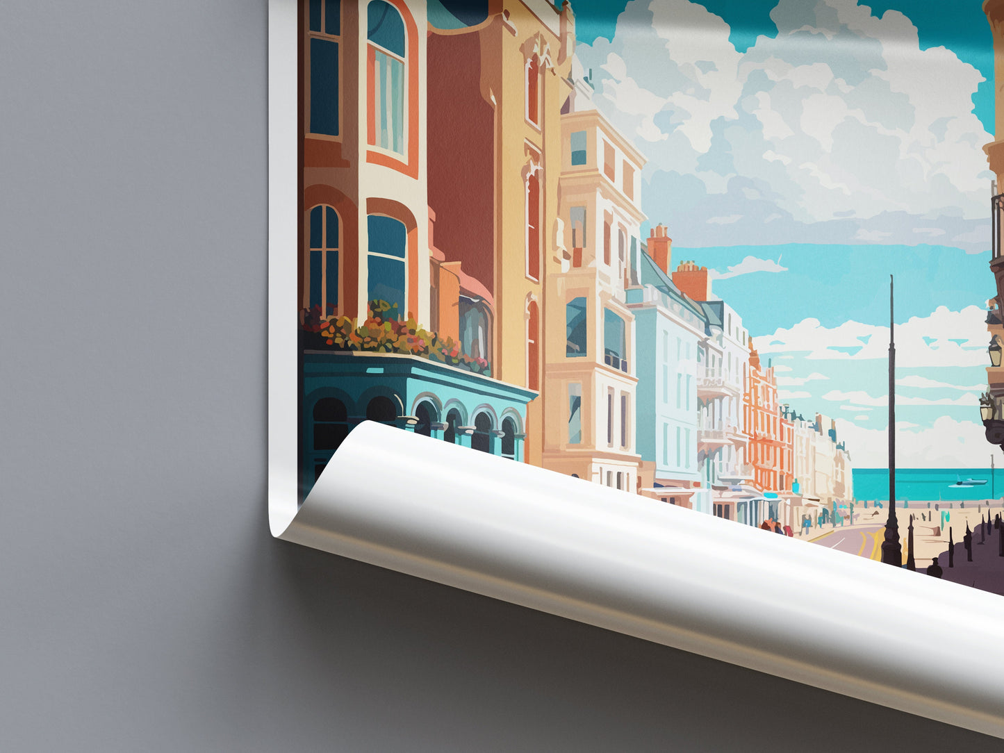 Brighton Travel Print Wall Art Brighton Wall Hanging Home Decoration Brighton Gift Art Lovers Wall Art Print Art Brighton Travel Poster