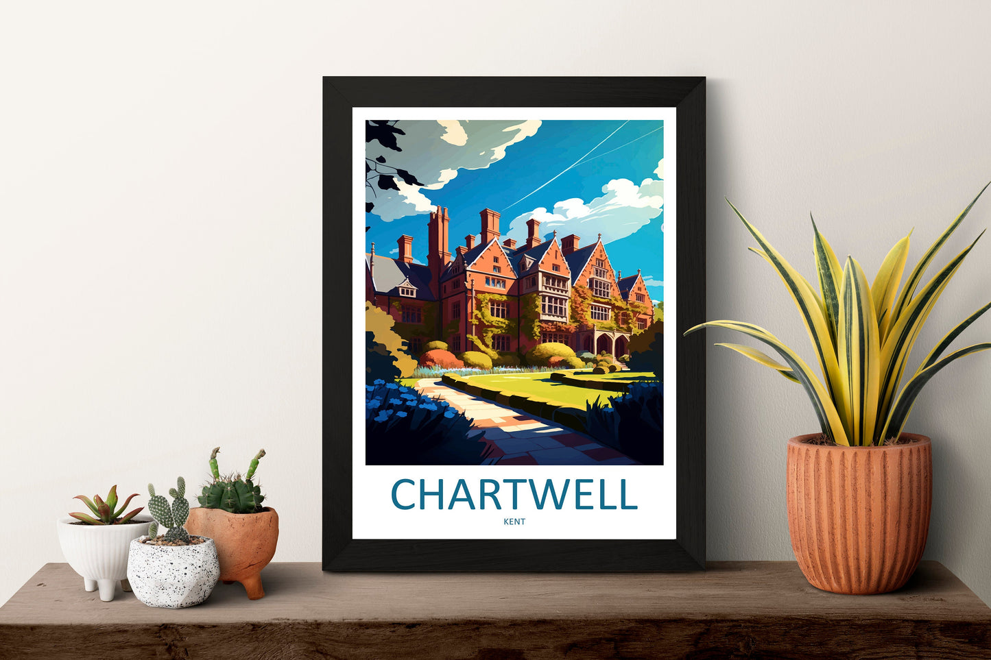 Chartwell Travel Print Wall Art Chartwell Wall Hanging Home Decoration Chartwell Gift Art Lovers Wall Art Print Art Chartwell Travel Art