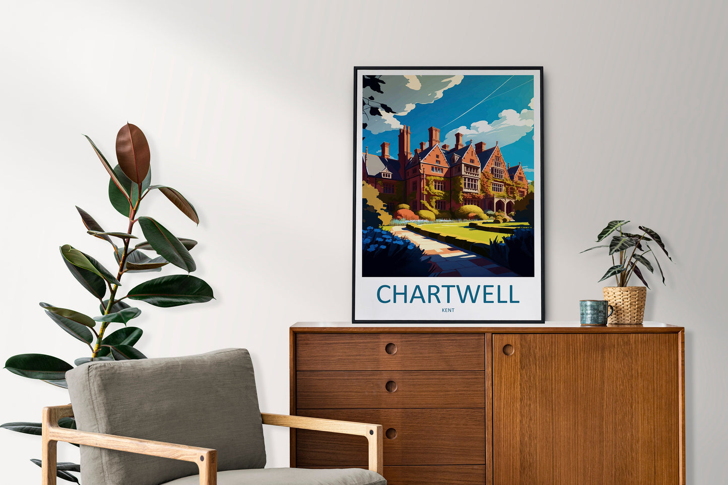 Chartwell Travel Print Wall Art Chartwell Wall Hanging Home Decoration Chartwell Gift Art Lovers Wall Art Print Art Chartwell Travel Art