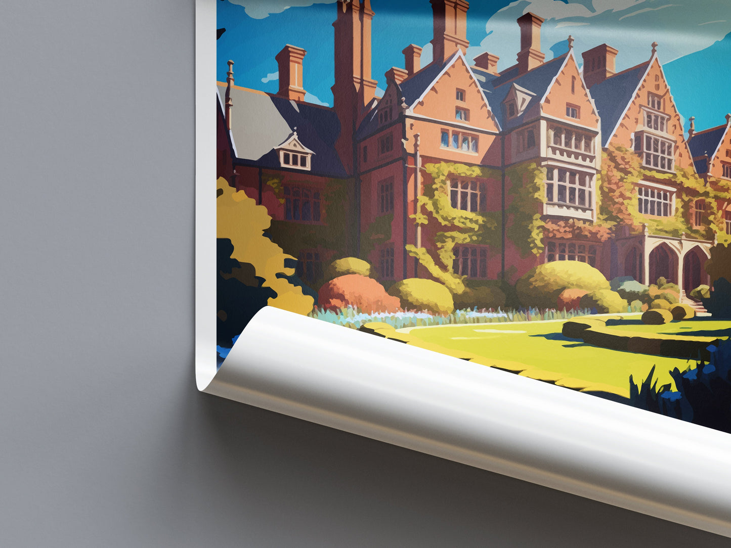 Chartwell Travel Print Wall Art Chartwell Wall Hanging Home Decoration Chartwell Gift Art Lovers Wall Art Print Art Chartwell Travel Art
