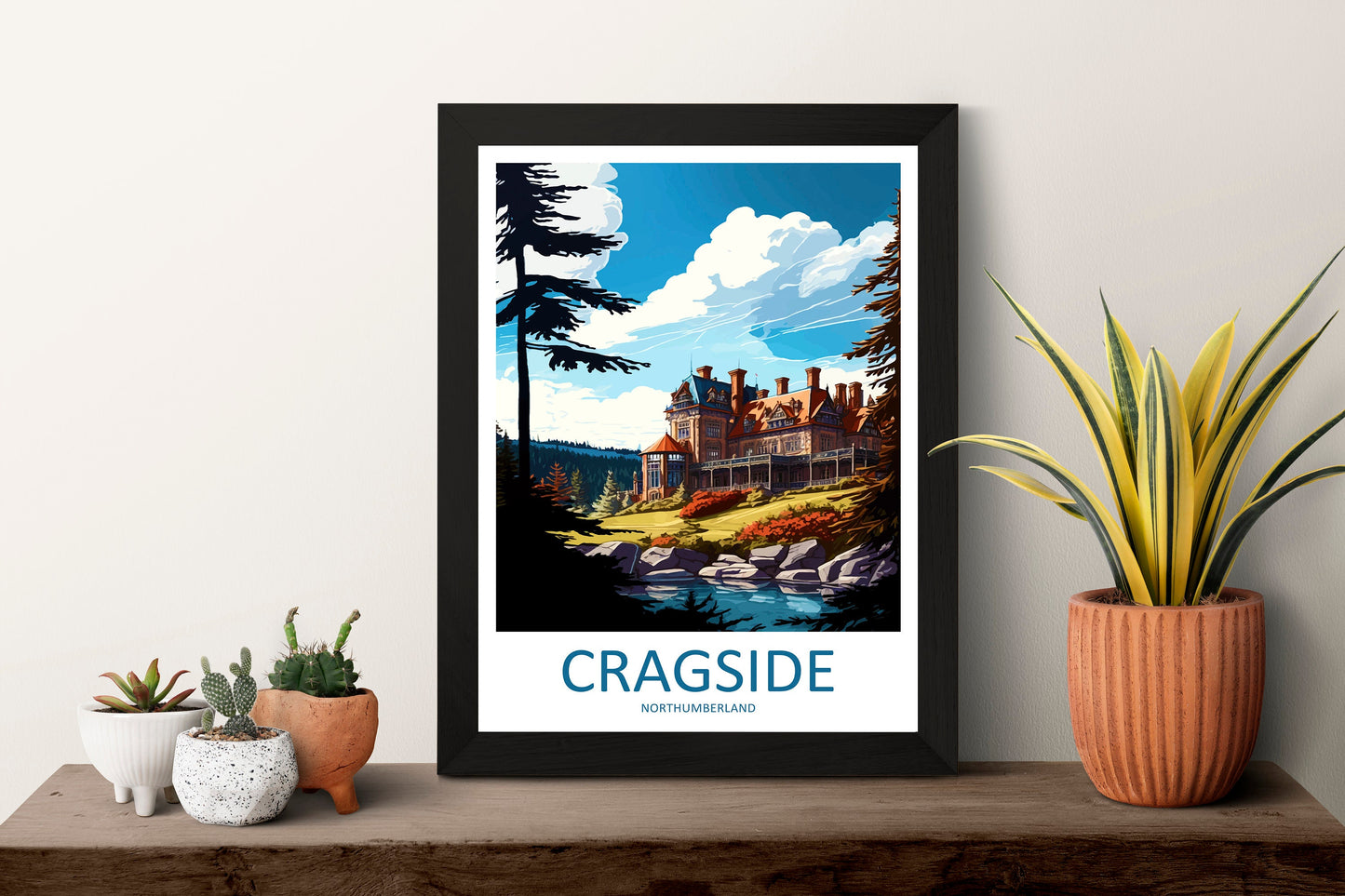 Cragside Travel Print Wall Art Cragside Wall Hanging Home Decoration Cragside Gift Art Lovers Wall Art Print Art Cragside Travel Art