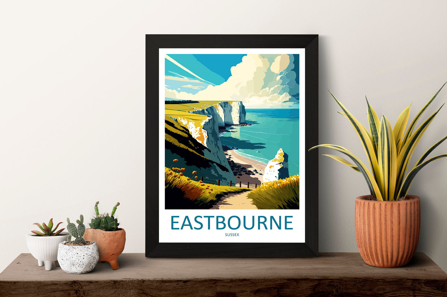 Eastbourne Travel Print Wall Art Eastbourne Wall Hanging Home Decoration Eastbourne Gift Art Lovers Wall Art Print Art Eastbourne Travel Art