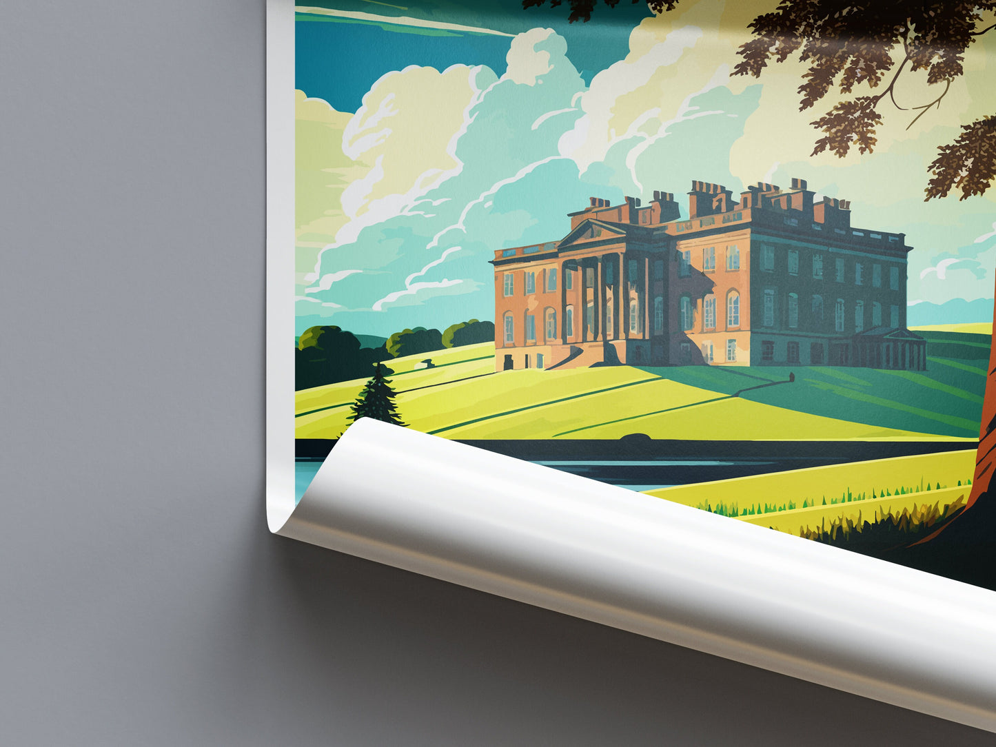 Lyme Park Travel Print Wall Art Lyme Park Wall Hanging Home Decoration Lyme Park Gift Art Lovers Wall Art Print Art Lyme Park Travel Art