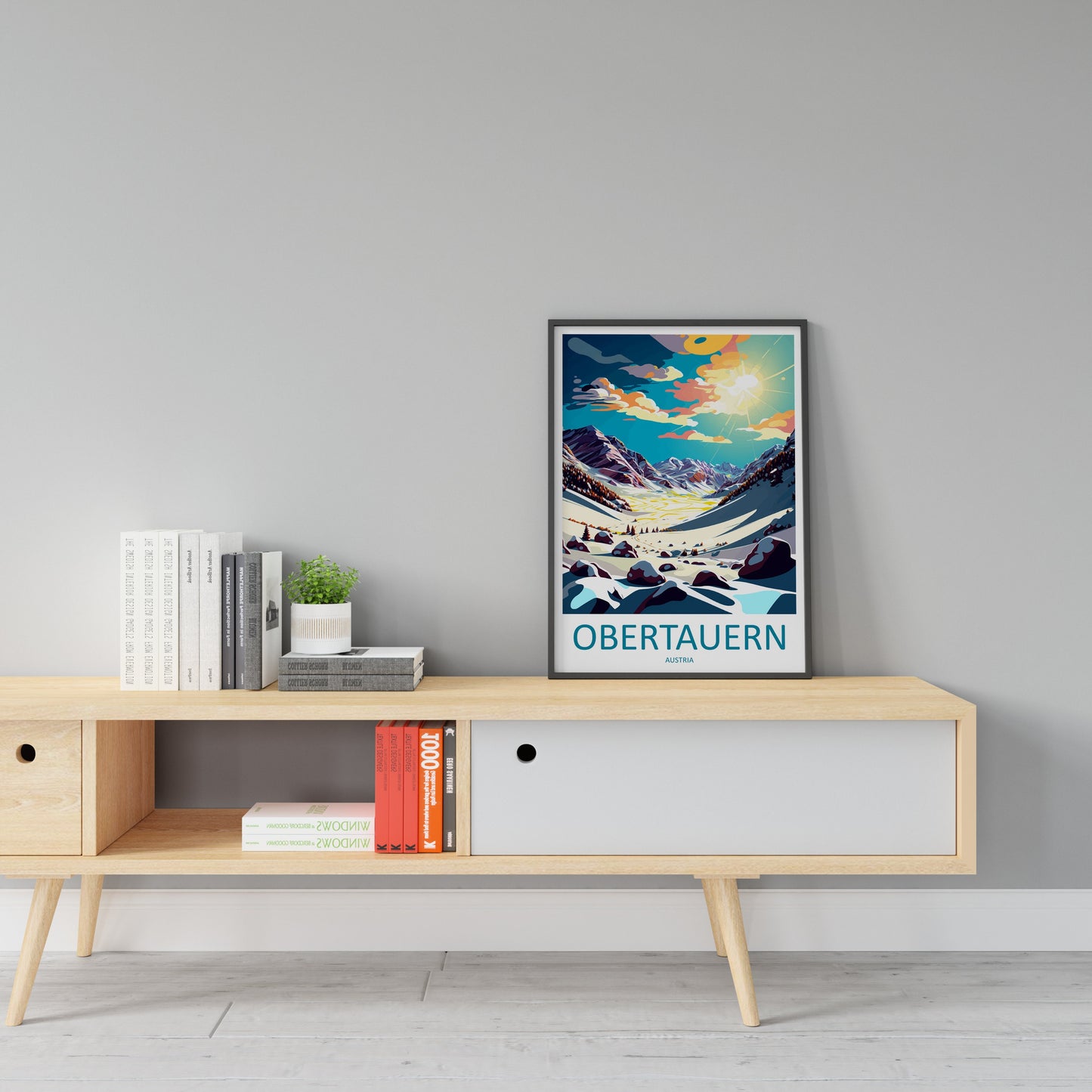 Obertauern Travel Print Wall Art Obertauern Wall Hanging Home Décor Obertauern Gift Art Lovers Austria Art Lover Gift Obertauern Travel Art