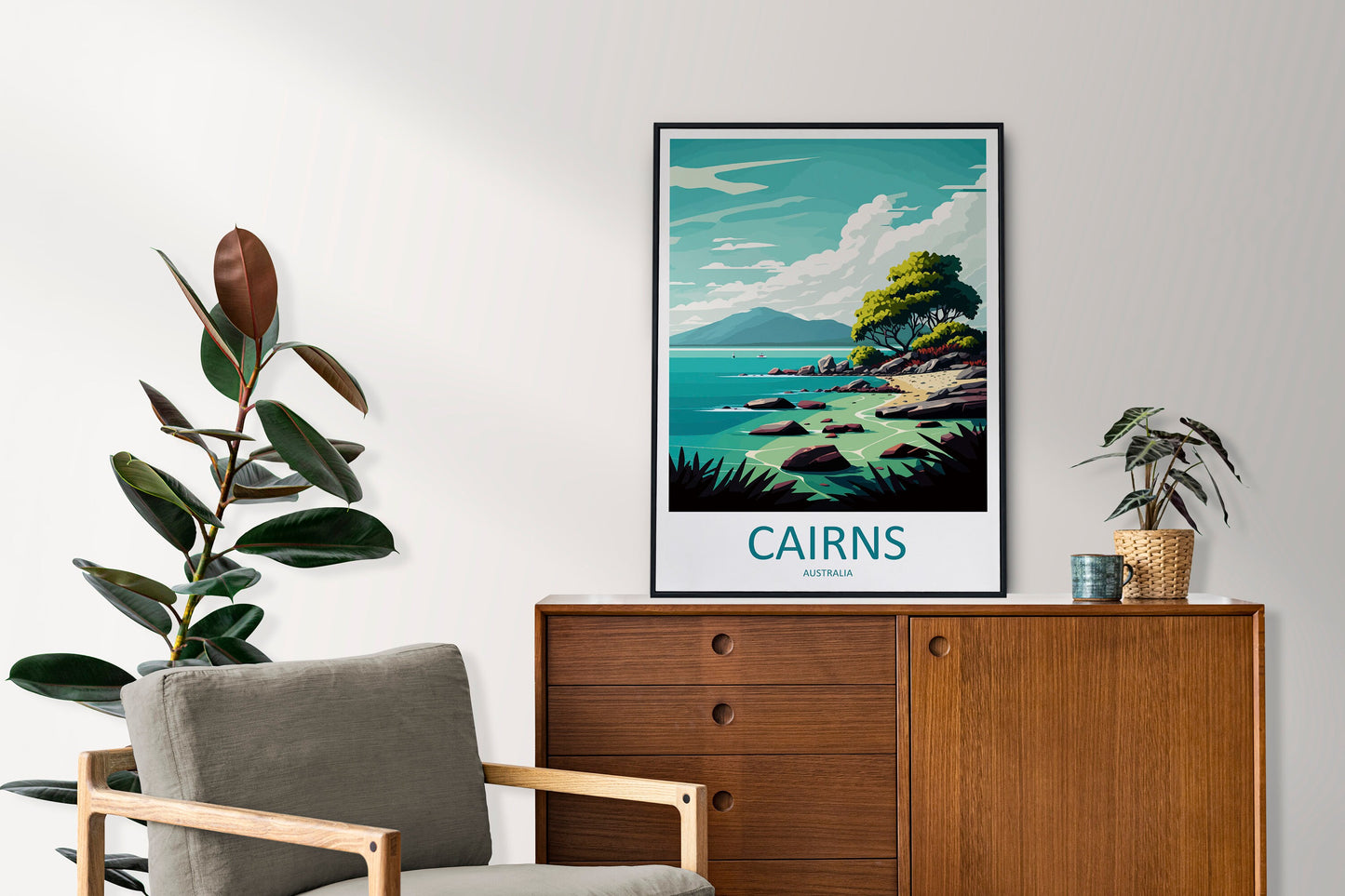Cairns Travel Print Wall Art Cairns Wall Hanging Home Décor Cairns Gift Art Lovers Wall Art Australia Travel Print Cairns Decor