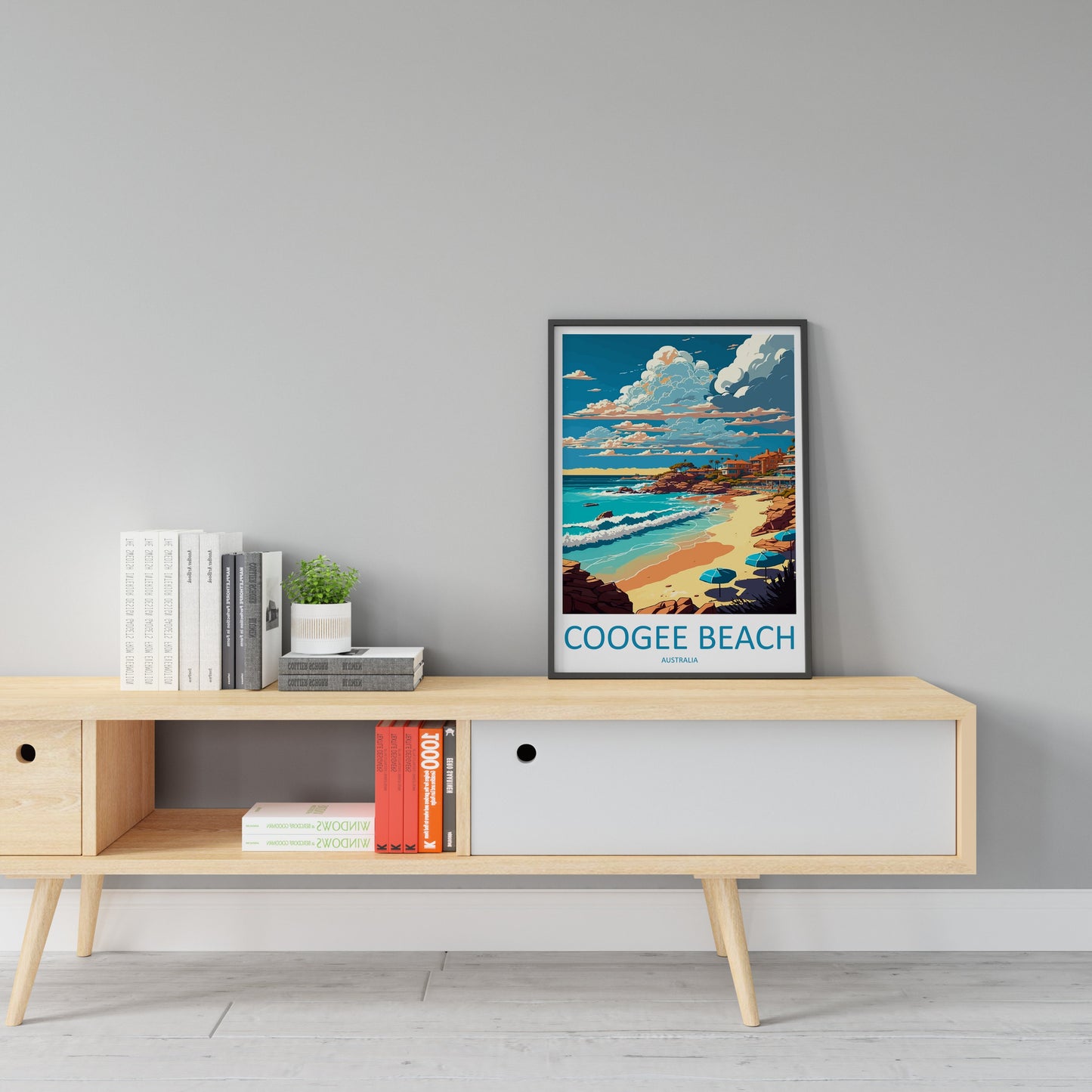 Coogee Beach Travel Print Wall Art Coogee Beach Wall Hanging Home Décor Coogee Beach Gift Art Lovers Wall Art Australia Travel Print