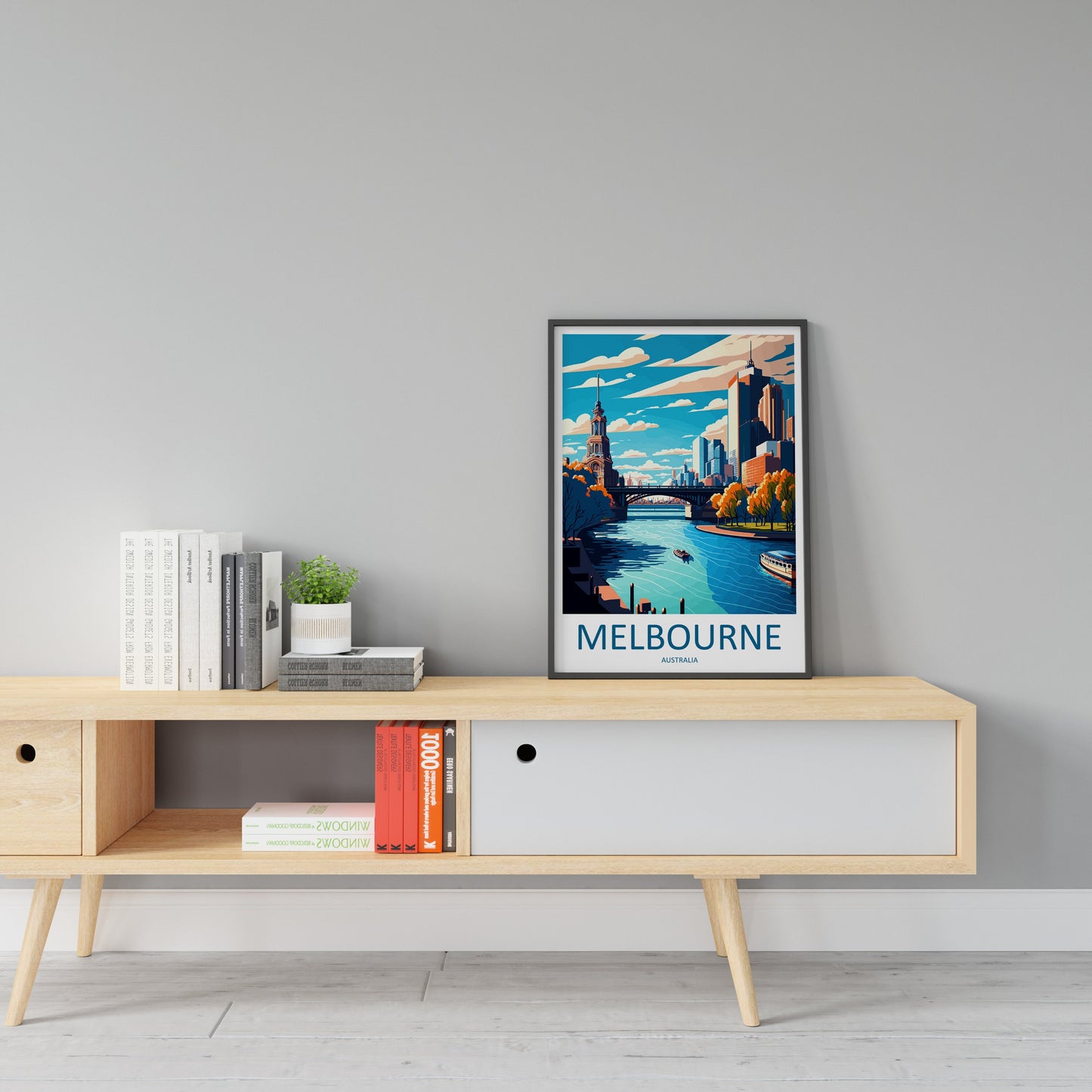 Melbourne Travel Print Wall Art Melbourne Wall Hanging Home Décor Melbourne Gift Art Lovers Wall Art Australia Travel Print