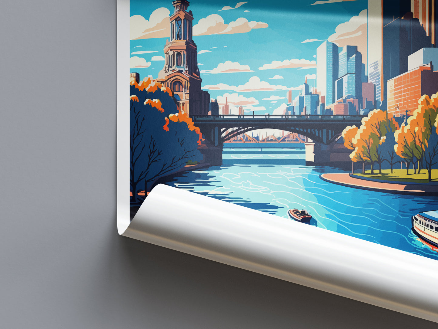 Melbourne Travel Print Wall Art Melbourne Wall Hanging Home Décor Melbourne Gift Art Lovers Wall Art Australia Travel Print